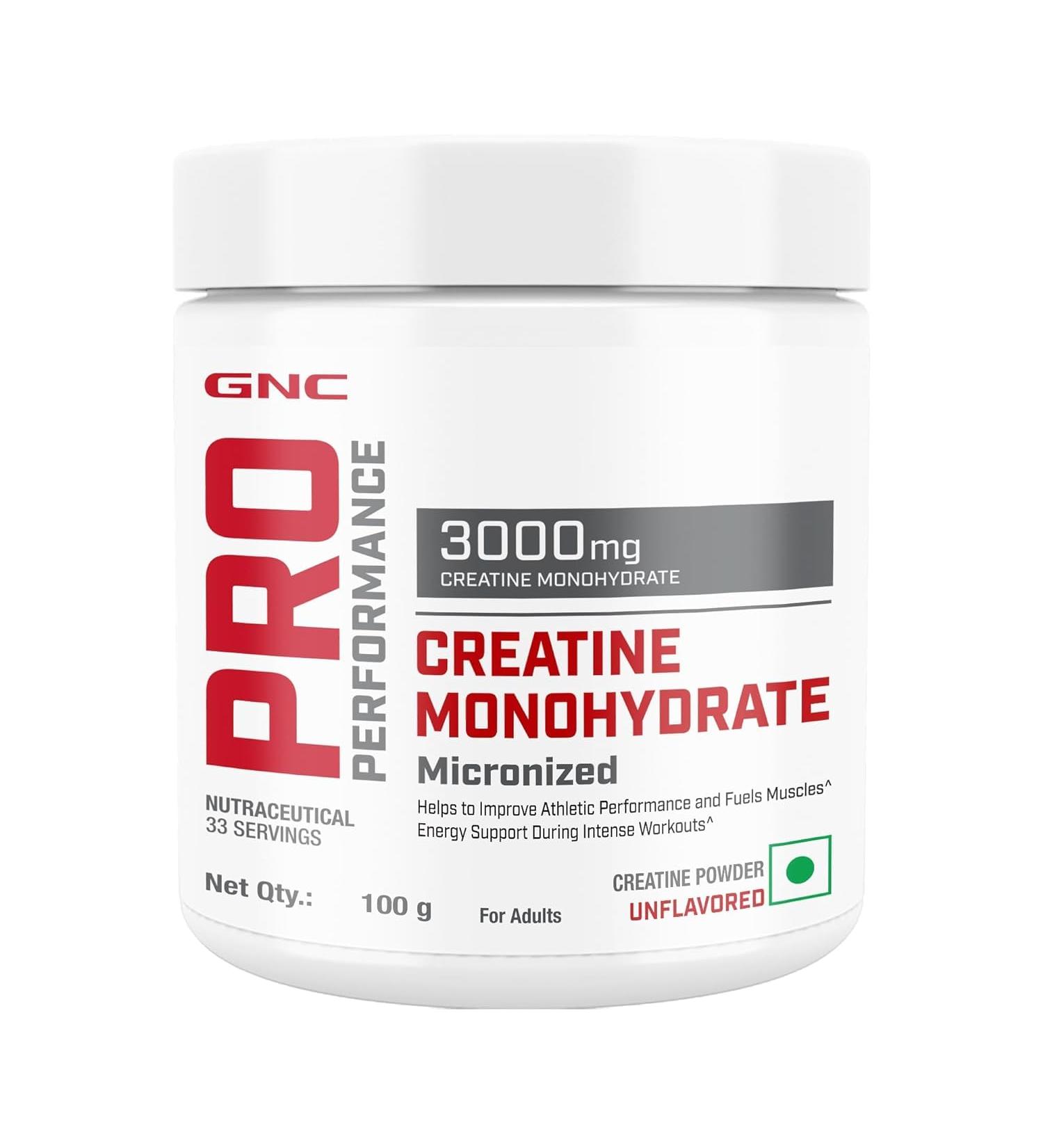 GEN.C Pro Performance Pure Micronized Creatine Monohydrate | 100 gm | 33 Serving | Instantized | Fuels Muscles | Increase Muscle Mass | Rapid Absorption | Lab Tested | Unflavoured | Boosts Athletic Performance | Imported - Buy Online on SooperMarket.com