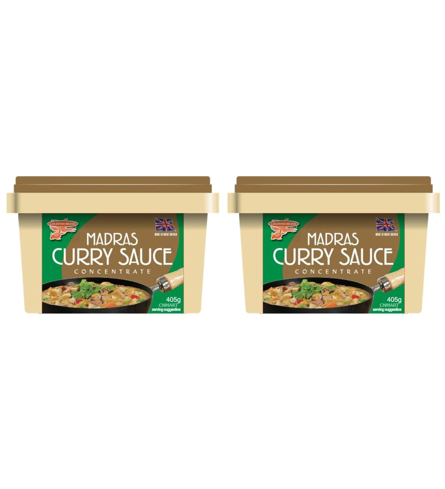 Goldfish Madras Original Curry Sauce Concentrate 405g (Pack of 2) by CNMART - Buy Online on SooperMarket.com