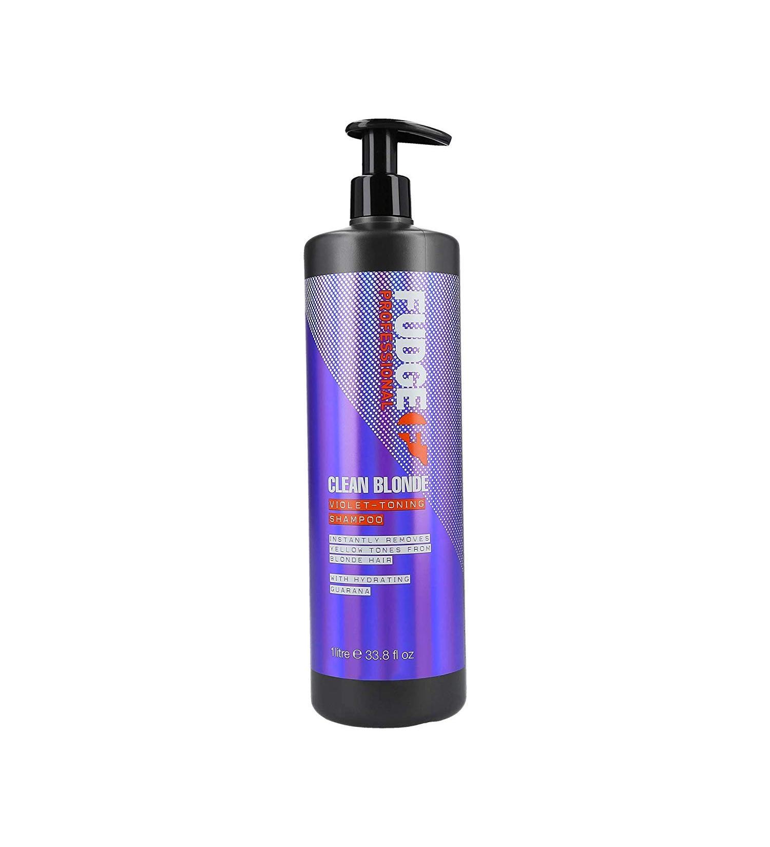 Fudge Professional Clean Blonde Shampoo 1 Litre - Purple Toning for Blonde Hair (Pack of 1) - Buy Online on SooperMarket.com