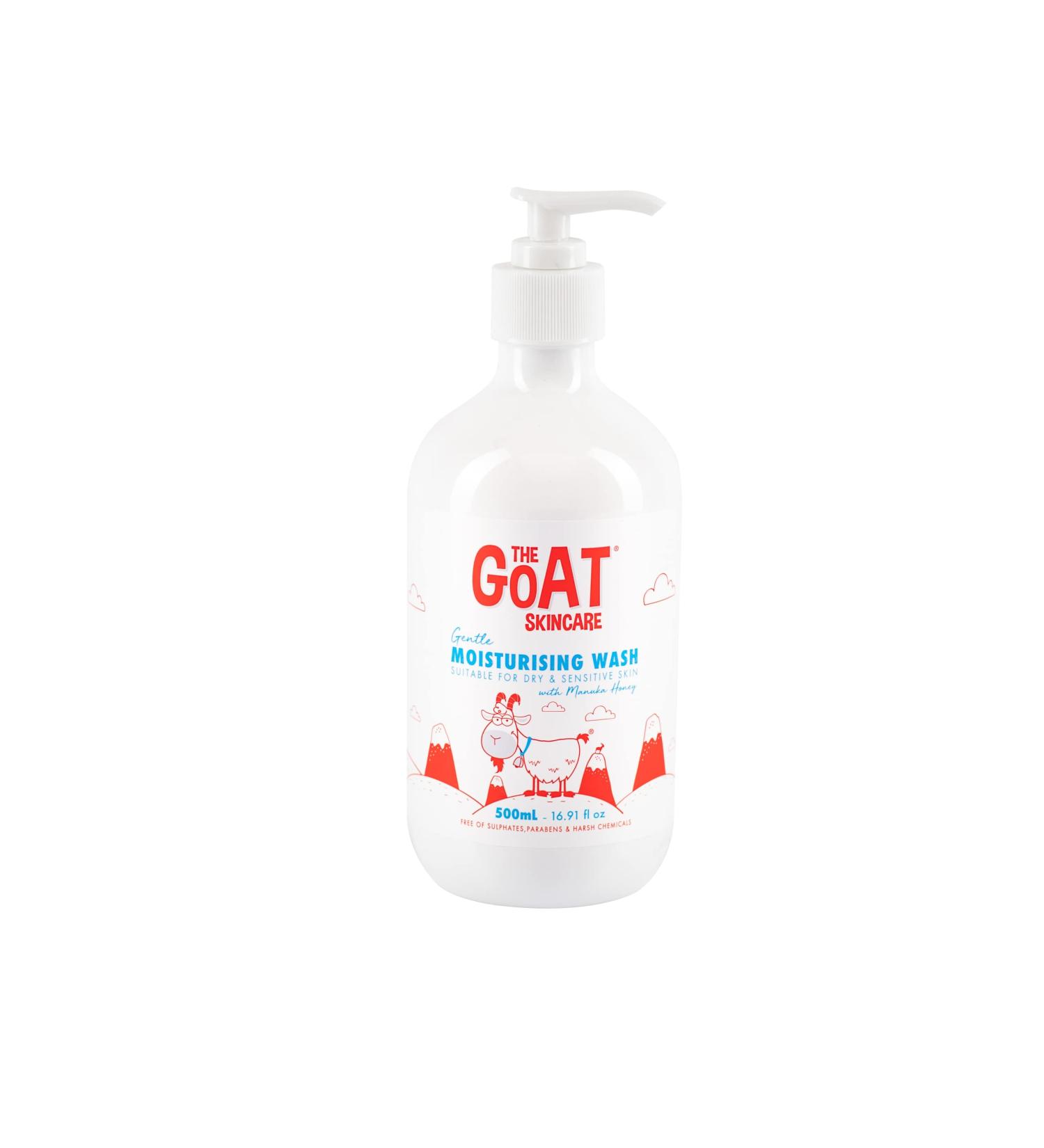 Goat Skincare Moisturizing Wash with Manuka Honey - 16.91 oz | Hydrating Body Cleanser for All Skin Types | International Shipping Available - Buy Online on SooperMarket.com