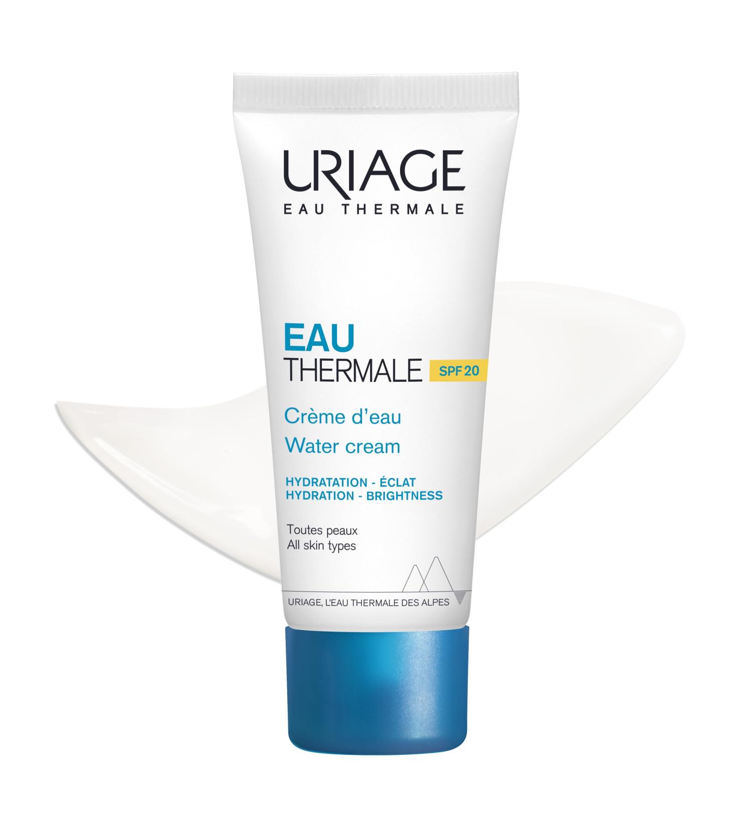 Uriage Daily Face Cream with Hyaluronic Acid & SPF20 40ml - Boosts Hydration & Moisturizes Skin - Refreshing Texture With Thermal Water - Non-Comedogenic - All Skin Types - Buy Online on SooperMarket.com