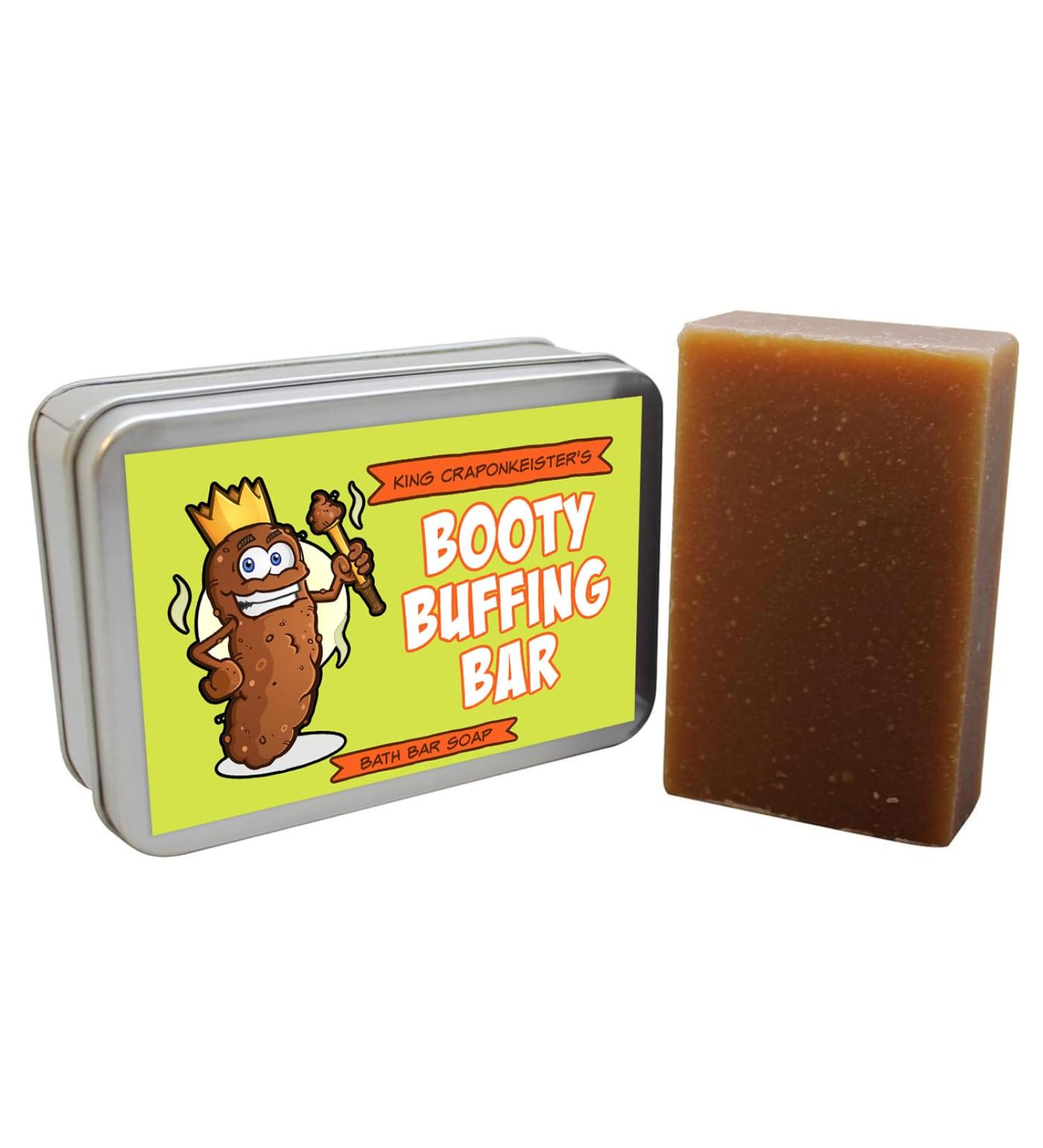 Booty Buffing Bar Soap - Premium Unisex Coffee Soap Gag Gifts for Adults Teens & Kids | Perfect for Easter Baskets & White Elephant Ideas - Buy Online on SooperMarket.com