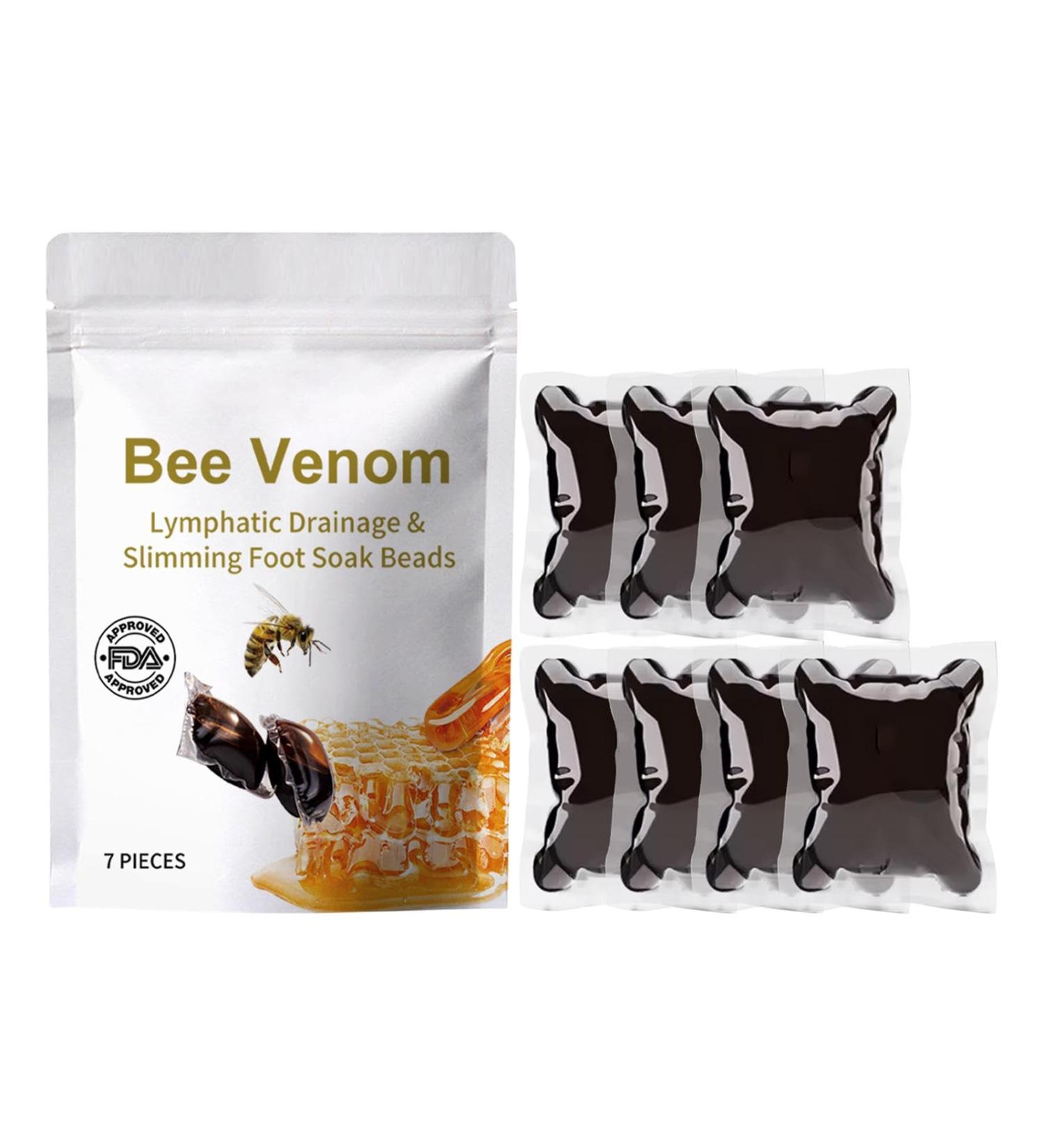  Set of 7 Foot Spa Soak Beads for Stress Relief Bee Bath Foot Soak for Hard Skin Healthy Feet Skincare Set for Women Bee venoms Slimming Bead Bags - Buy Online on SooperMarket.com
