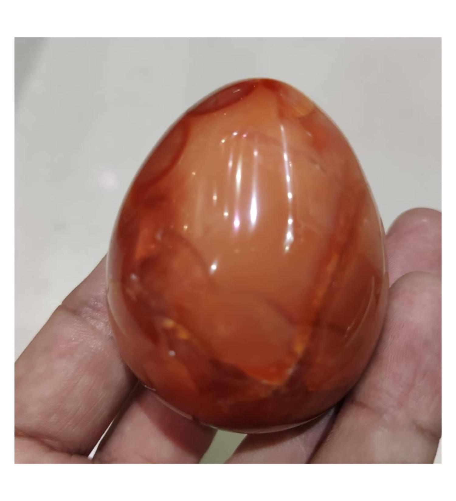 Crystal 1pc Stones Reiki 45mm Carnelian Agate Stones Orange Red Natural Sparkling Crystal Stone Stone Collection - Buy Online on SooperMarket.com