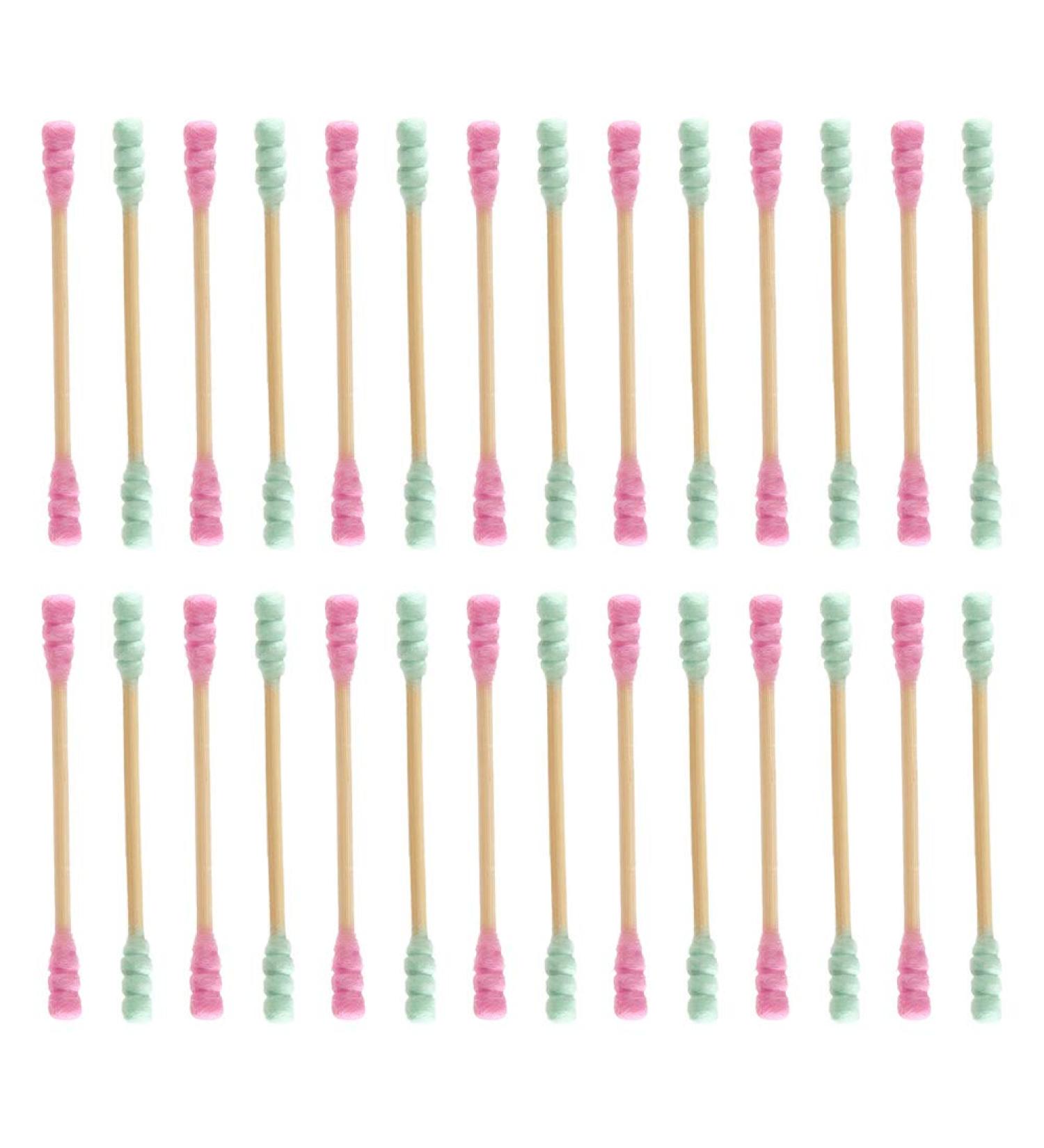 1000pcs Spiral Cotton Stick Swabs - Ideal for Cleaning & Personal Care | International Shipping Available - Buy Online on SooperMarket.com
