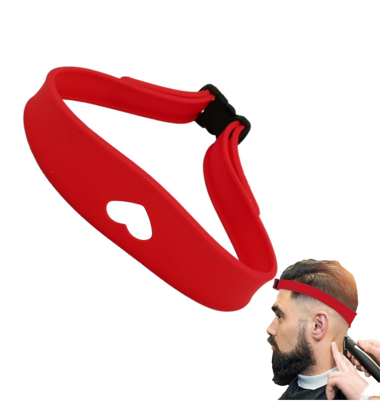Neamou Neckline Templates for Shaving | Hair Trimming Guide Tool for Cutting - Haircut Bands Hairline Shaping Tool for Hair Salons Red - Buy Online on SooperMarket.com