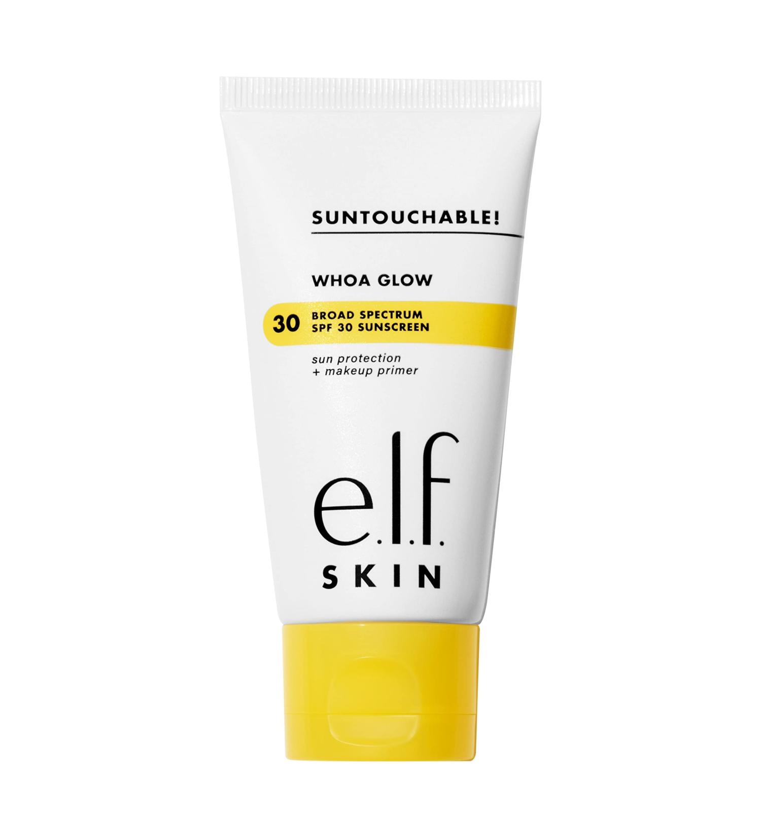 e.l.f. SKIN Suntouchable Glow SPF 30 Sunscreen & Makeup Primer with Hyaluronic Acid - Vegan & Cruelty-Free - Buy Online on SooperMarket.com