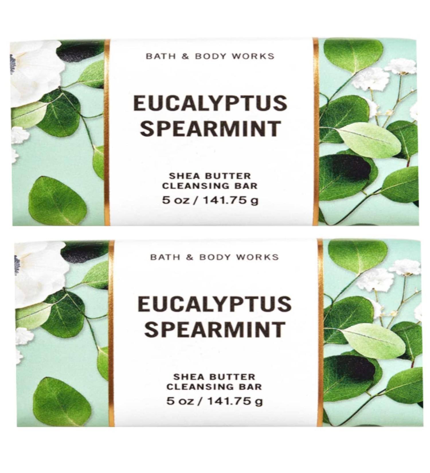 Bath and Body Works Bar Soap 2 pack (Eucalyptus Spearmint)