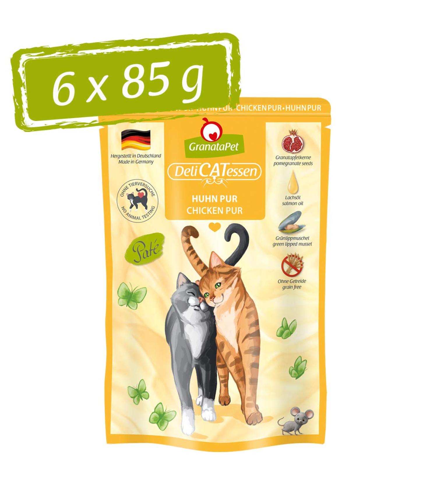Granapet Delicatessen Chicken Wet Cat Food - Grain Free No Sugar Additives High Meat Content 6 x 85g Pack - Buy Online on SooperMarket.com