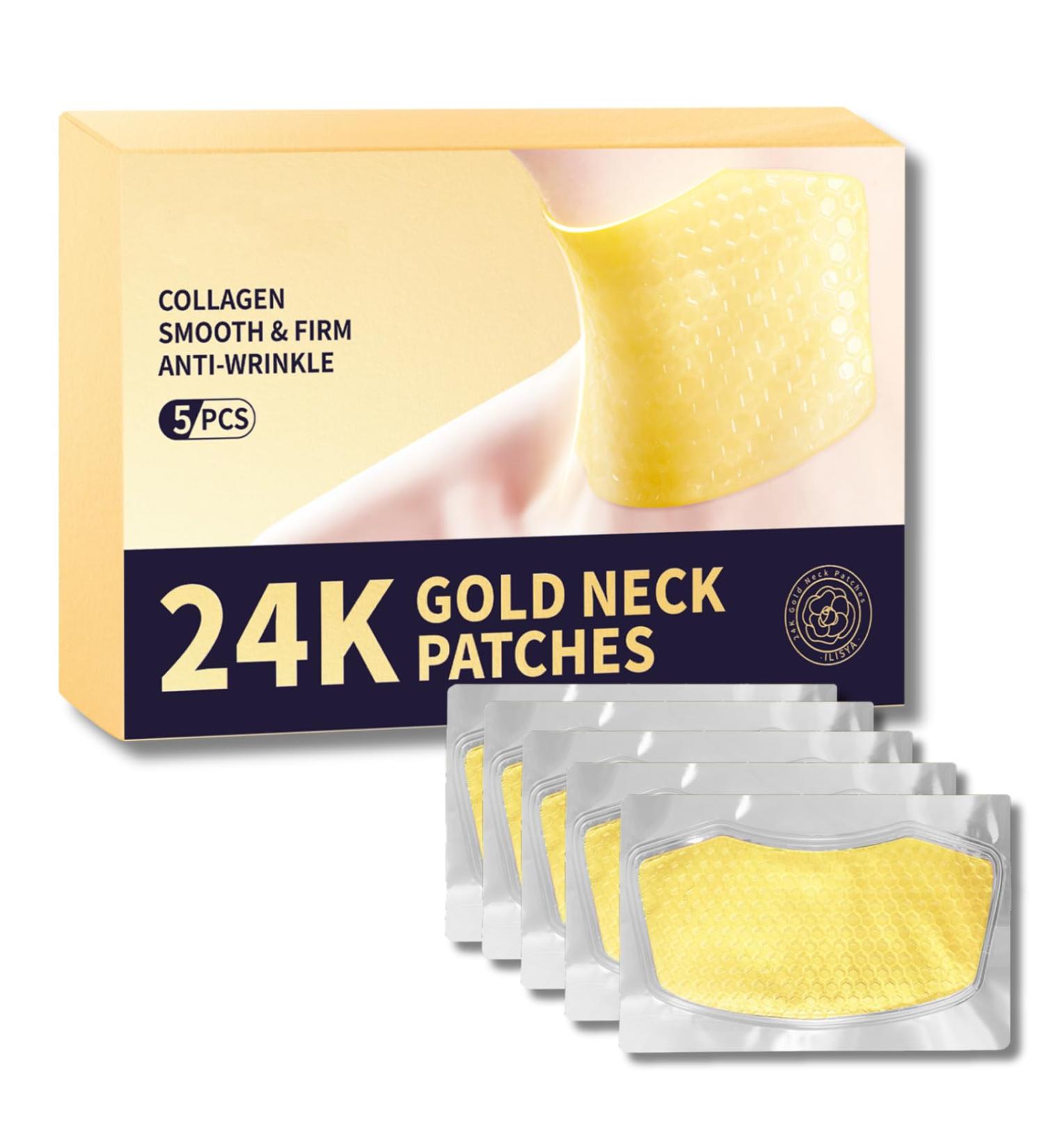 Collagen Neck Mask Dark Neck Remover Neck Wrinkle Patches Anti Aging Neck Mask 24K Gold Anti Wrinkle Patches For Skin Anti Ageing Neck Wrinkle Patch For Neck Tightening And tightening - Buy Online on SooperMarket.com