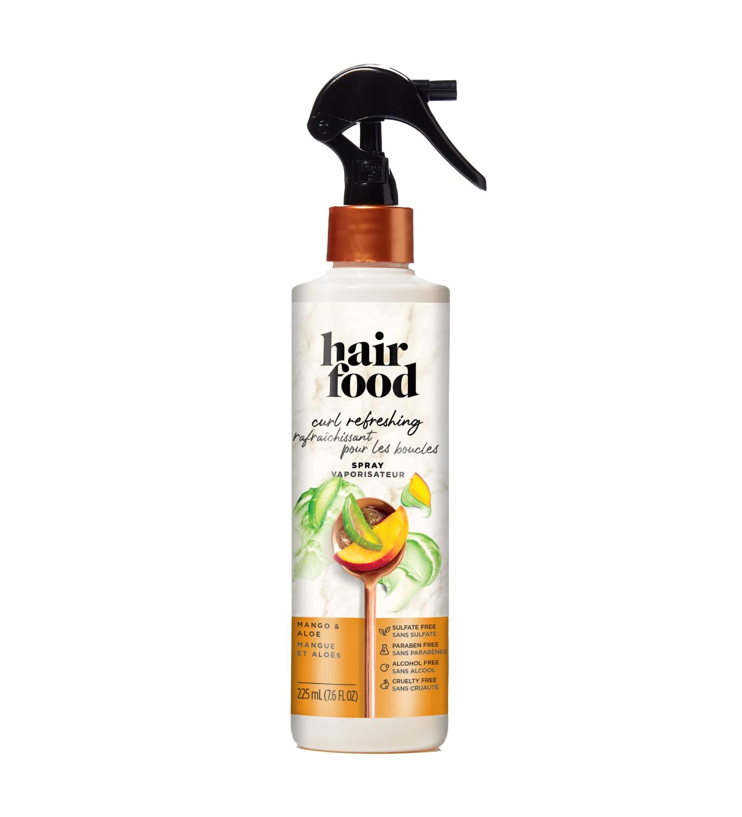 Hair Food Mango & Aloe Curl Refreshing Spray - Frizz Control Leave-In Conditioner 7.6 Fl Oz - Buy Online on SooperMarket.com
