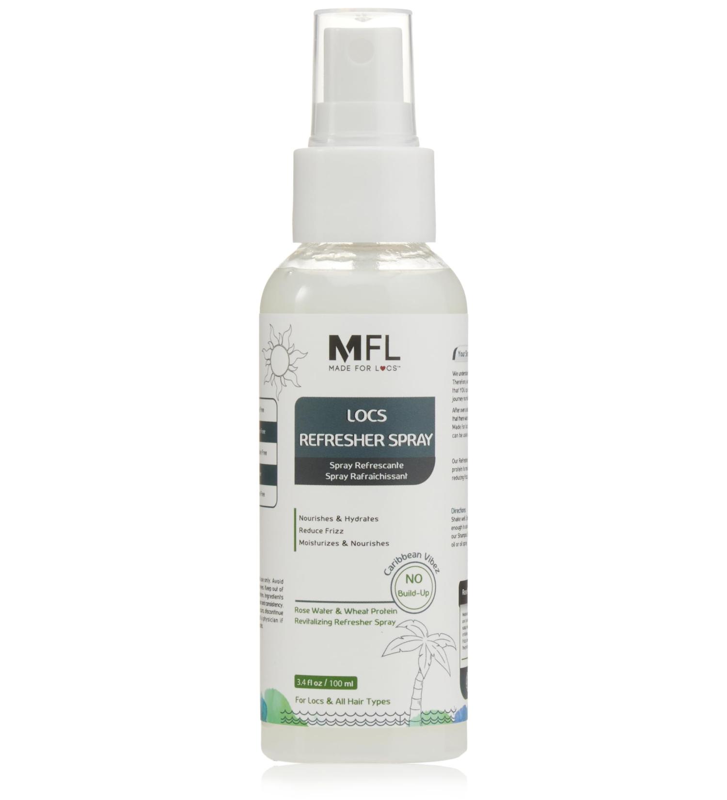 Made For Locs Vegan Rose Water Refresher Spray | Locs Moisturizer | Locs Deodorizer | Amazing Scents (Caribbean Vibez 3.4 oz) Caribbean Vibez 3.4 Fl Oz (Pack of 1) - Buy Online on SooperMarket.com