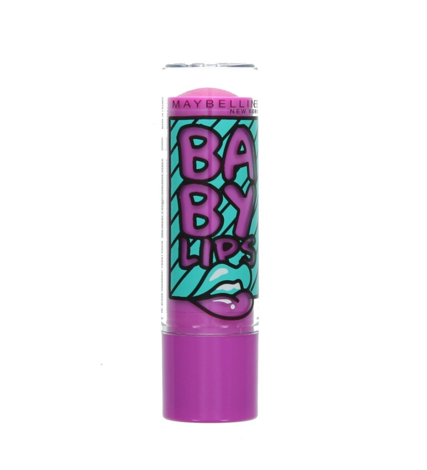 Maybelline Baby Lips Pop Art 8HR Moisturising Lip Balm-18 Blueberry Boom Fruity scent Fruity scentnourished 1 piece (1 pack)