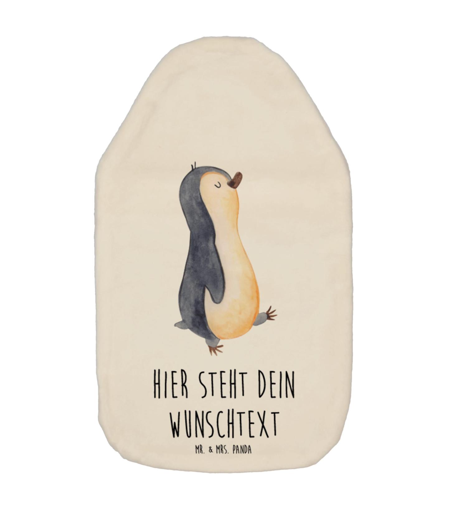 Mr. & Mrs. Panda Personalized Penguin Heat Bottle | Custom Kids Hot Water Bottle Cover | Unique Personalized Gifts - Buy Online on SooperMarket.com