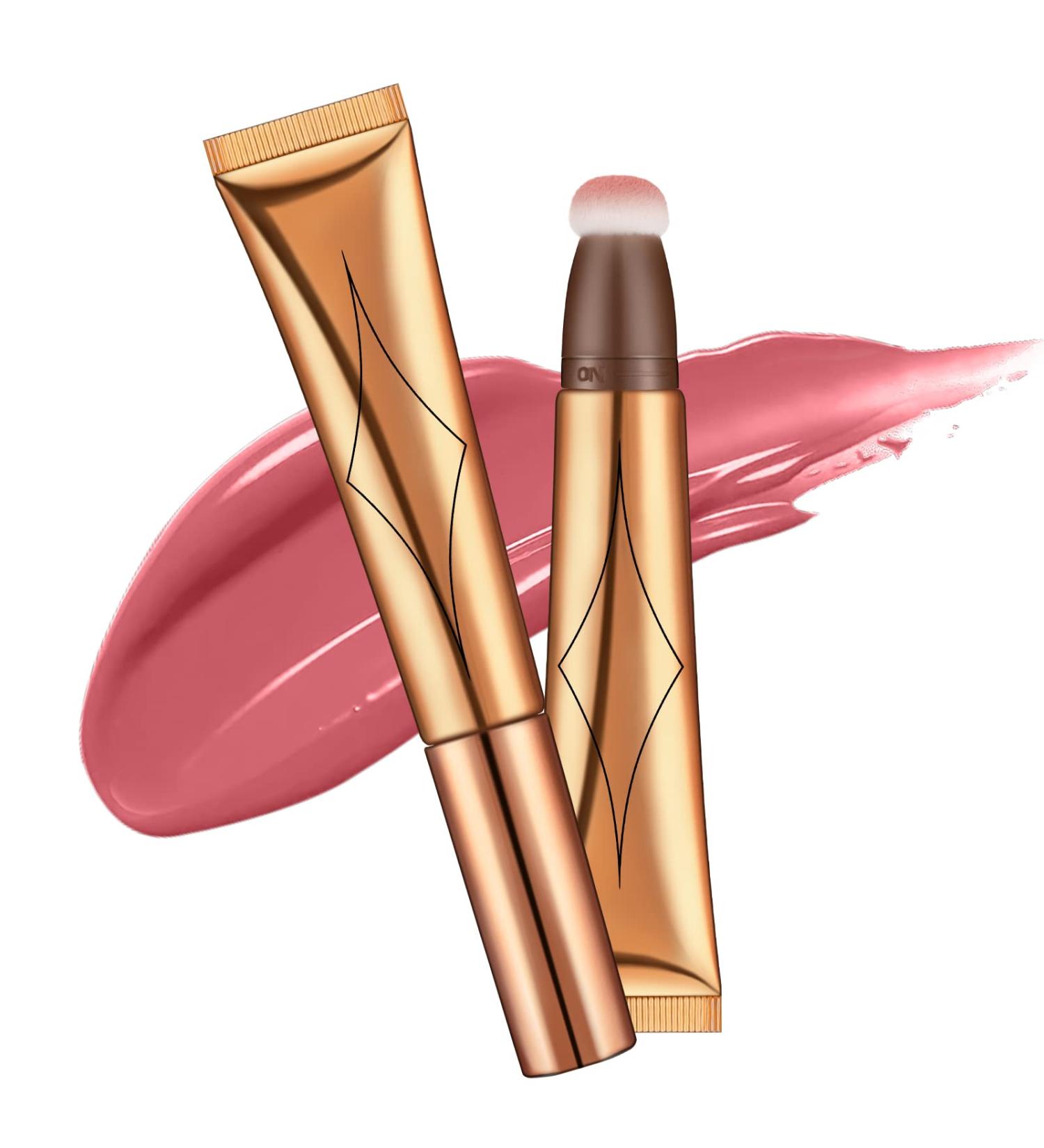 AOOWU Contour Beauty Wand Liquid Highlighter & Matte Blush - Long Lasting, Lightweight Makeup with Cushion Applicator - Buy Online on SooperMarket.com