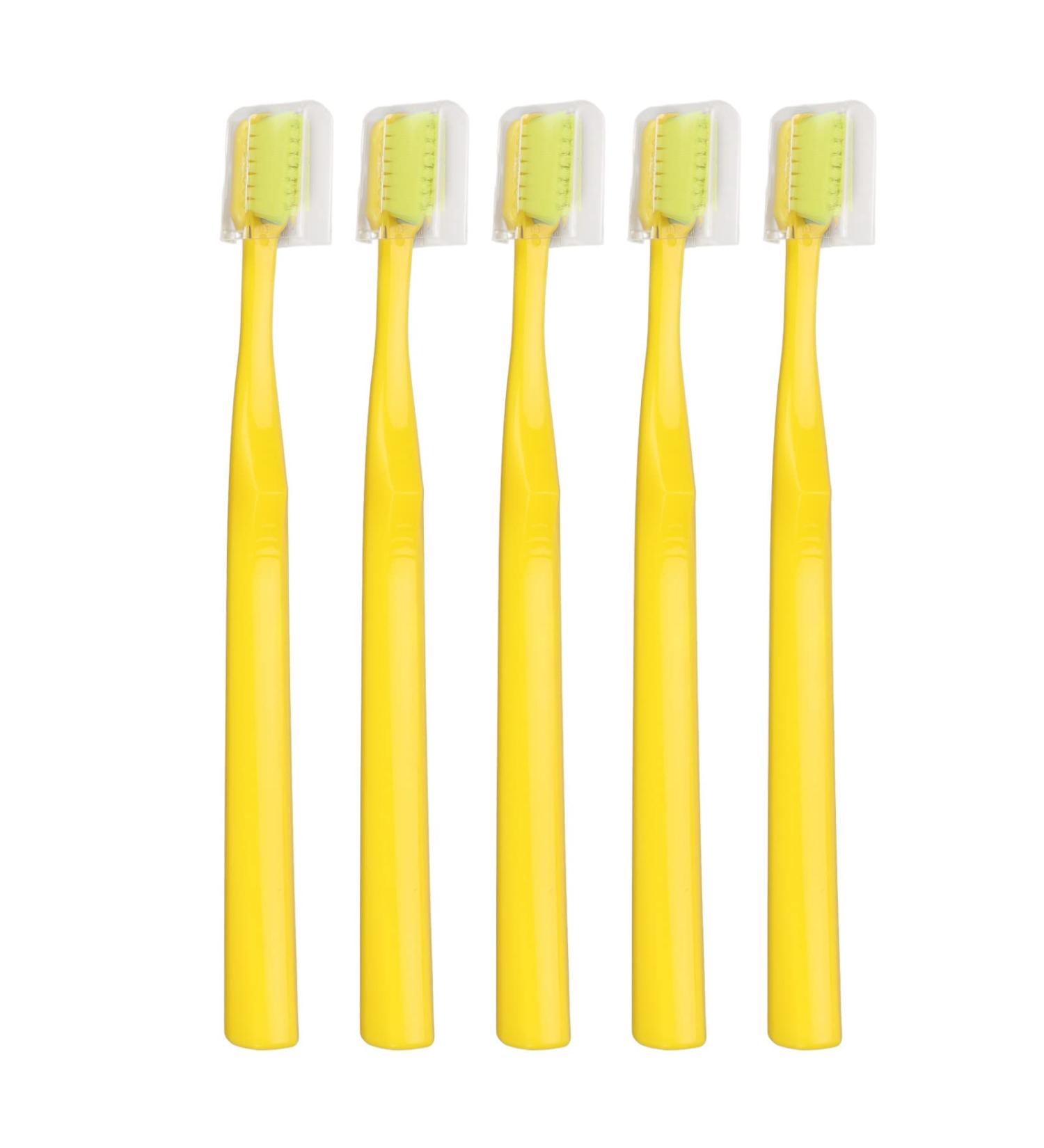 5-Piece Yellow Braces Care Set | Soft & V-Shaped Orthodontic Toothbrush | Interdental Brush for Effective Dental Hygiene - Buy Online on SooperMarket.com