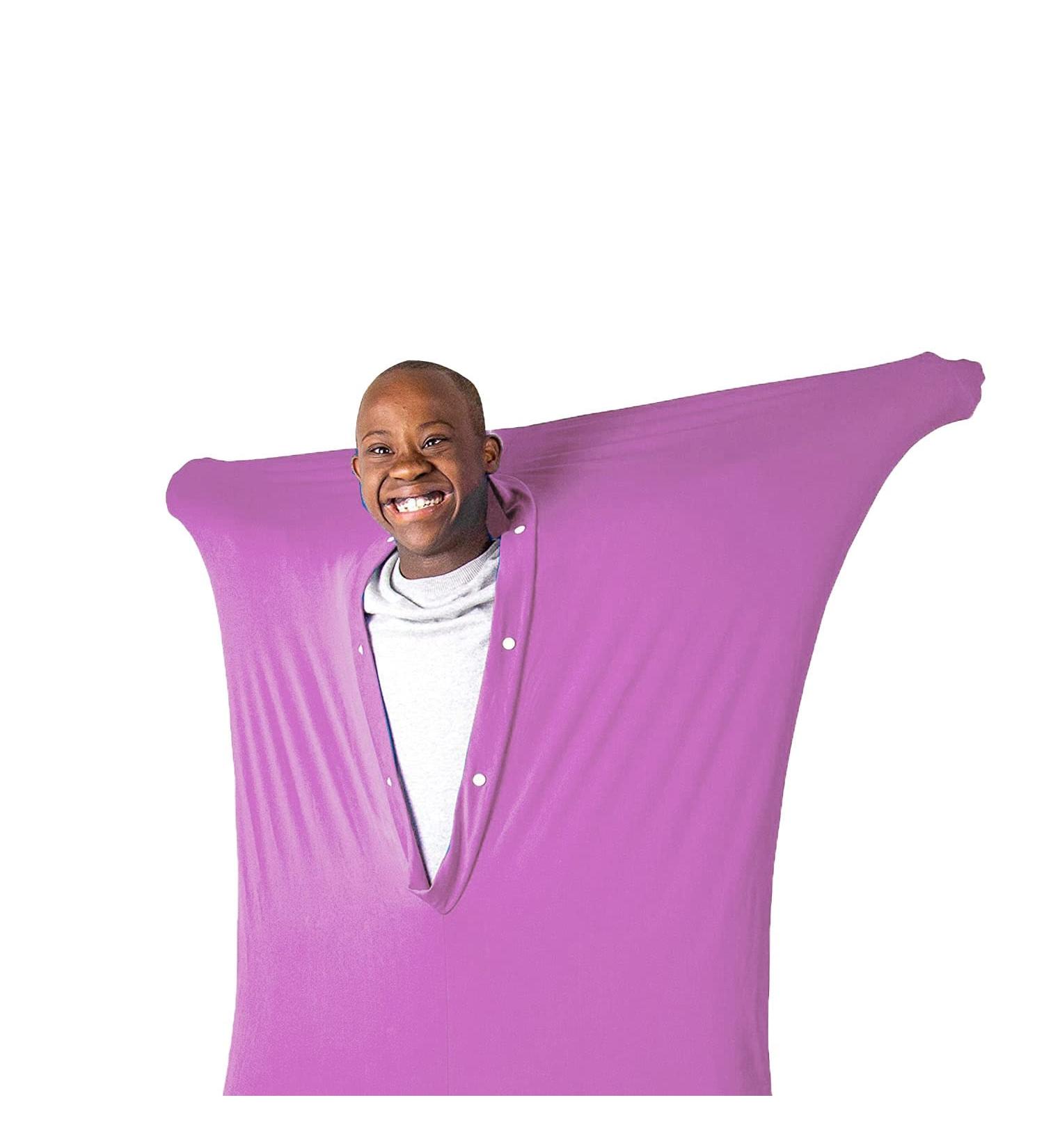 ZYUBOESO Compression Sock with Snug Sensory Sack Body Sock - Pink, Size Large for Calming Therapy and Stress Relief - Buy Online on SooperMarket.com