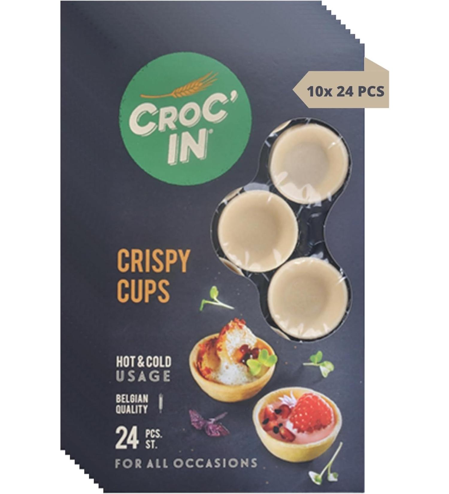CROC'IN - Sweet Premium Tartlet Shells - Edible Mini Pastry Cases For Dessert - Artisanal Confection - 240 Pieces Box - Ideal For Catering Or Restaurants - Buy Online on SooperMarket.com