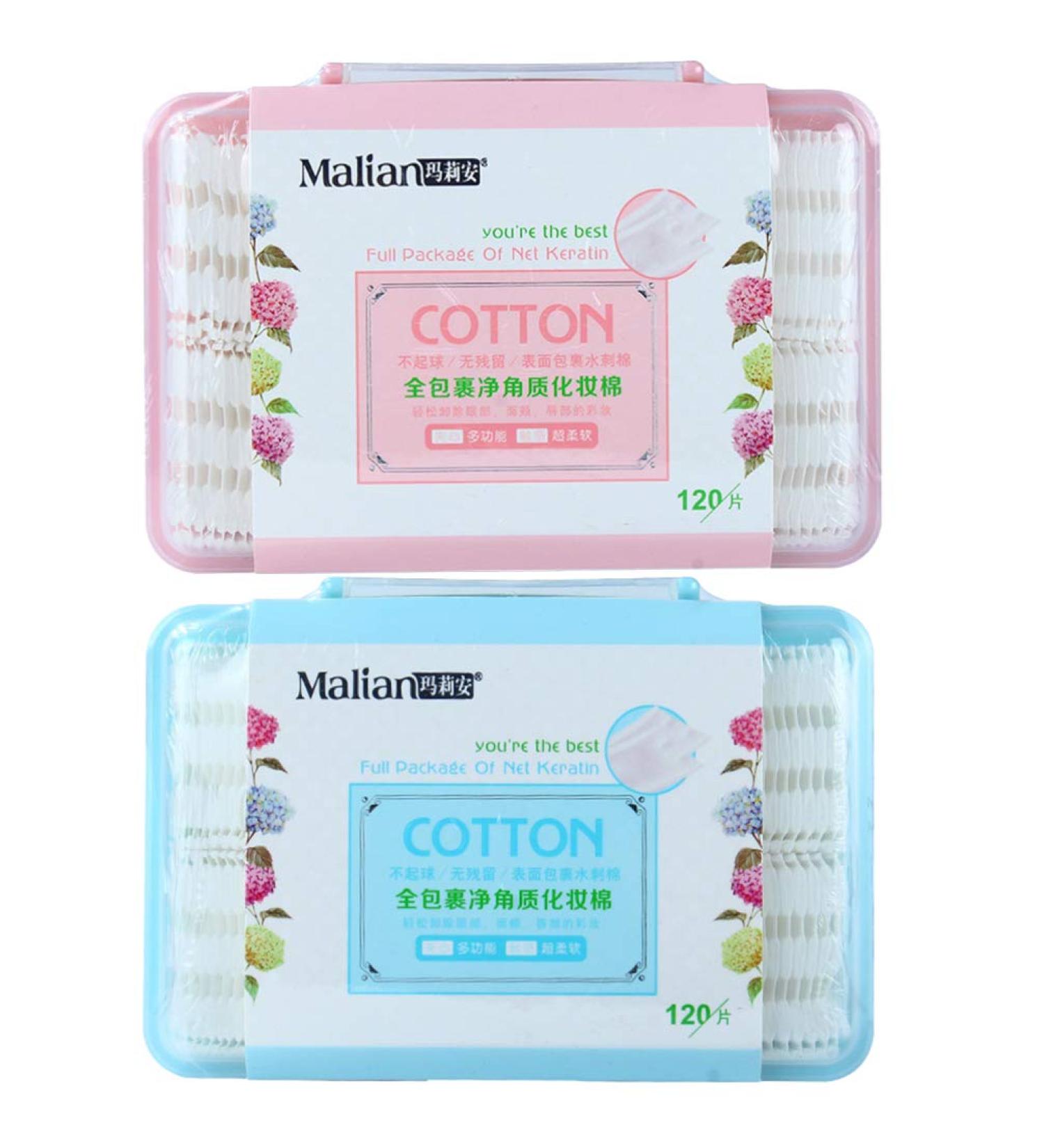 2 Boxes Face Cleansing Wipes Face Wipes Makeup Remover Pads Facial Puff Double Sided - Buy Online on SooperMarket.com