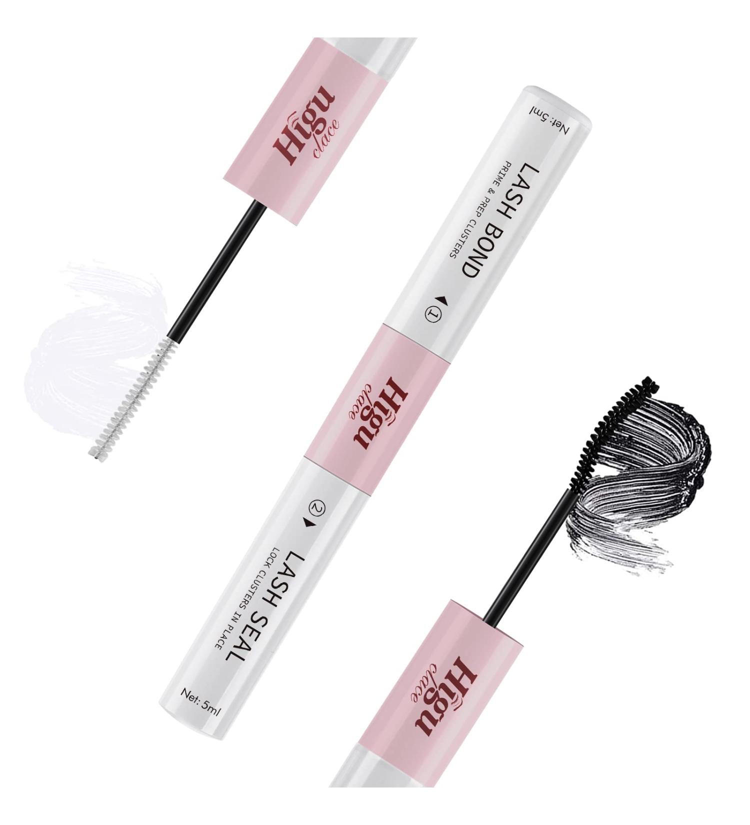 Lash Bond and Seal Cluster Lash Glue Mascara Wand | Infused with Biotin & Vitamin E | Super Strong Hold for 72 Hours | All Day Wear | DIY Eyelash Extension Bond | 1 Count - Buy Online on SooperMarket.com