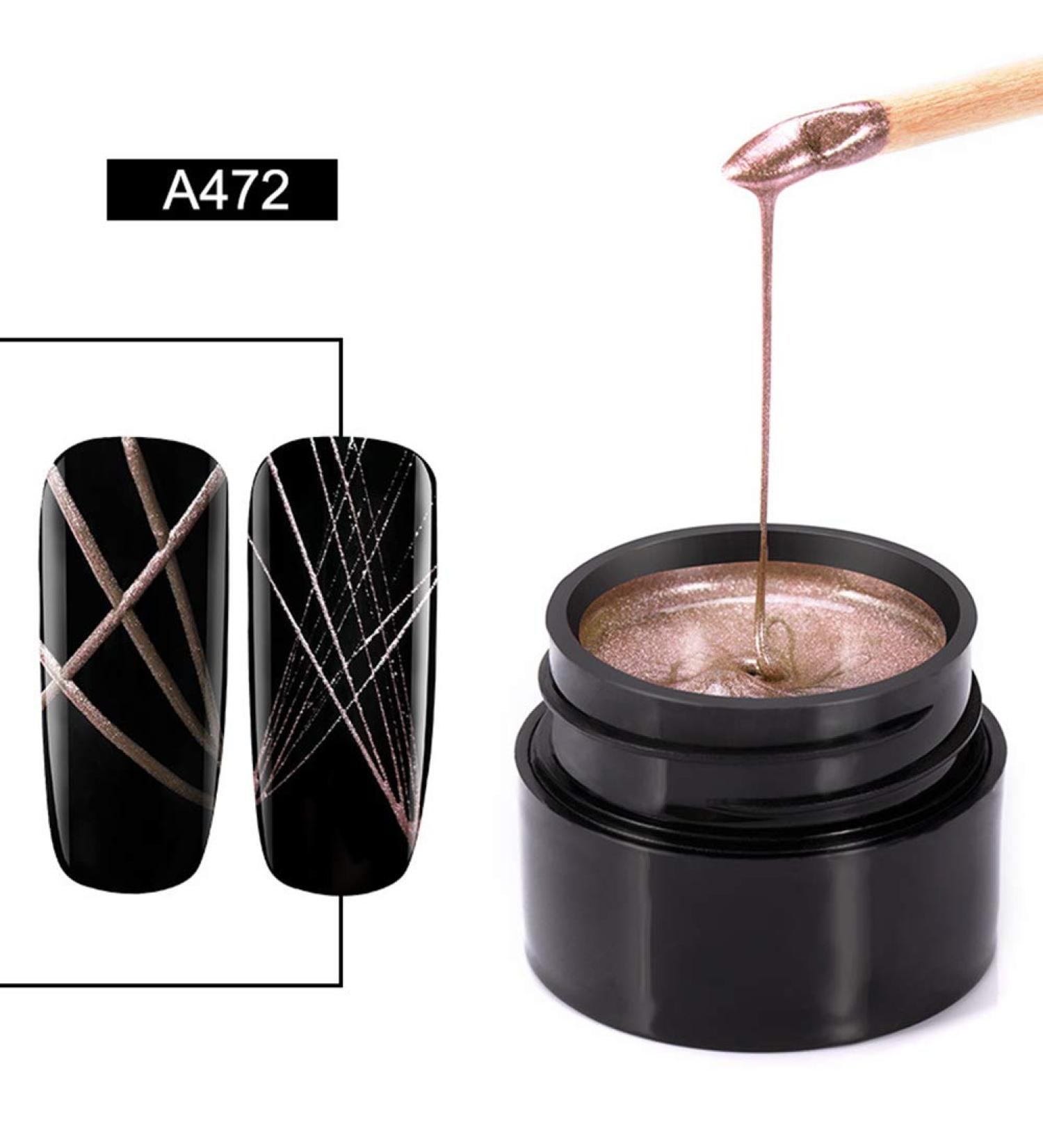 Buy Austinstore Elastic Metal Spider Painting Gel | DIY UV Soak Off Nail Lacquer 72# - International Shipping Available - Buy Online on SooperMarket.com