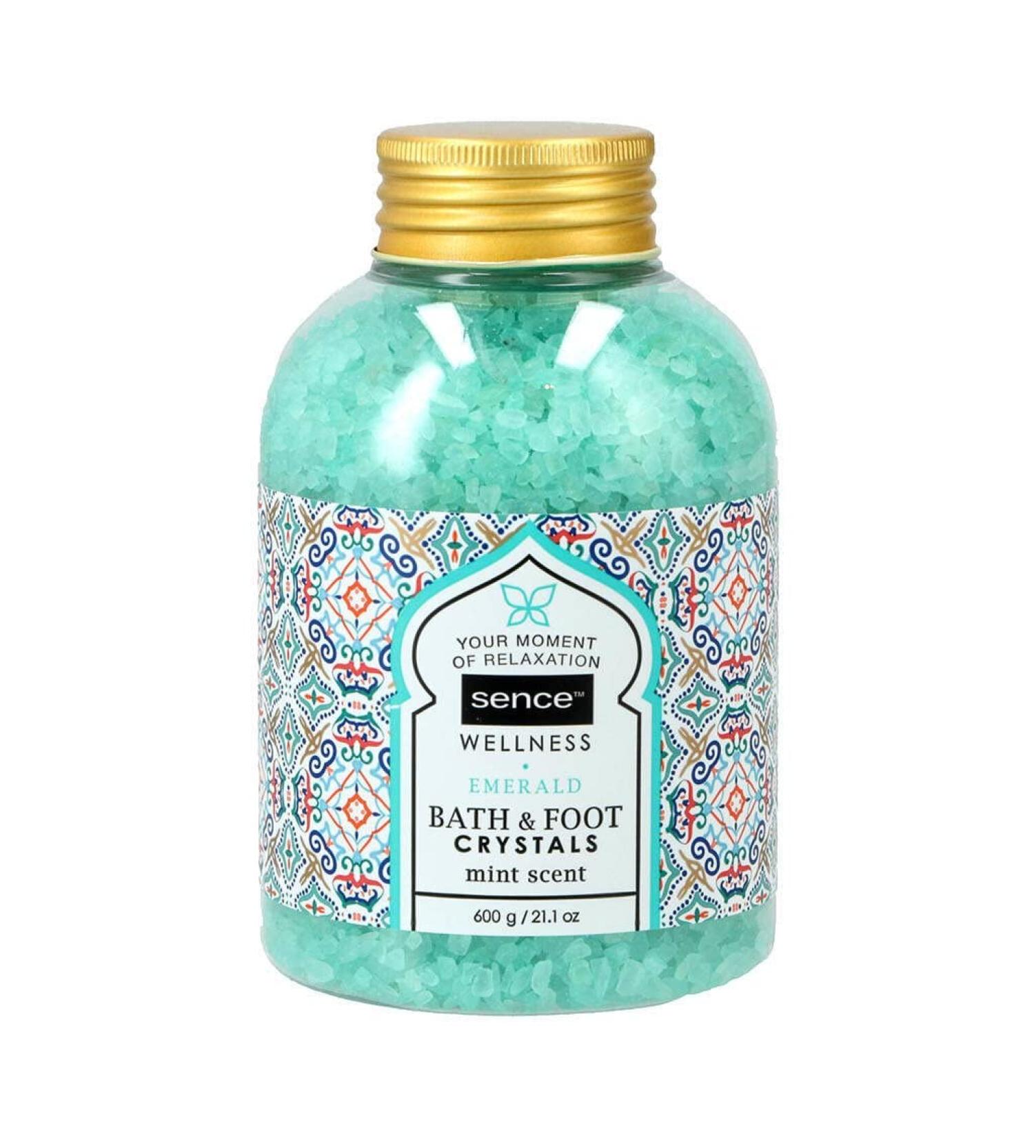 Pack of 6 - Sence of Wellness Bath Salts/Bath Crystals - Emerald - 600g