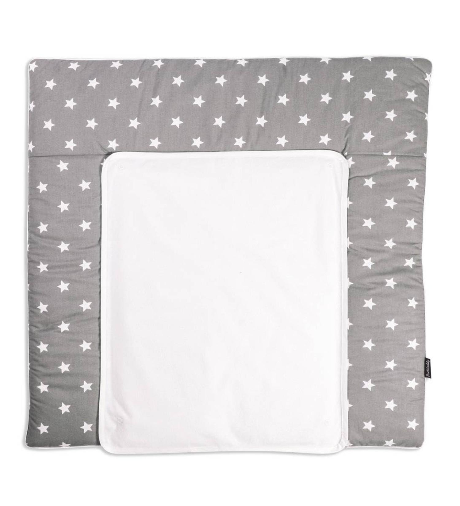 Puckdaddy Wrap Edition Frida 77x75 cm Diaper Pad - 100% Cotton Oeko-Tex Certified Gray Star Patterns Removable Terry for Easy Cleaning - Buy Online on SooperMarket.com