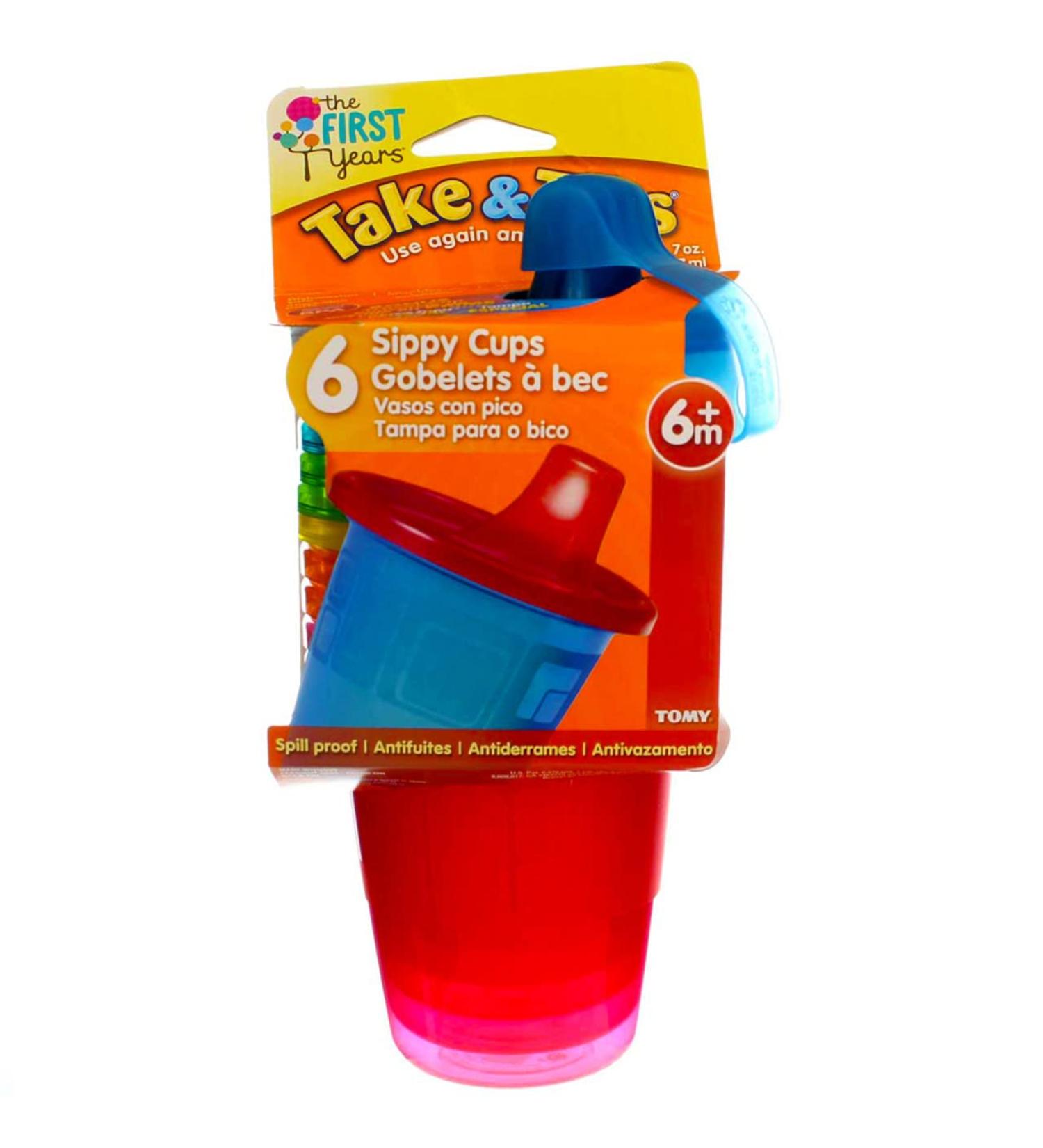 The First Years Spill-Proof 7oz Cups - 6 ea Assorted Colors (Pack of 2) - Best for Kids - BPA-Free - Buy Online on SooperMarket.com