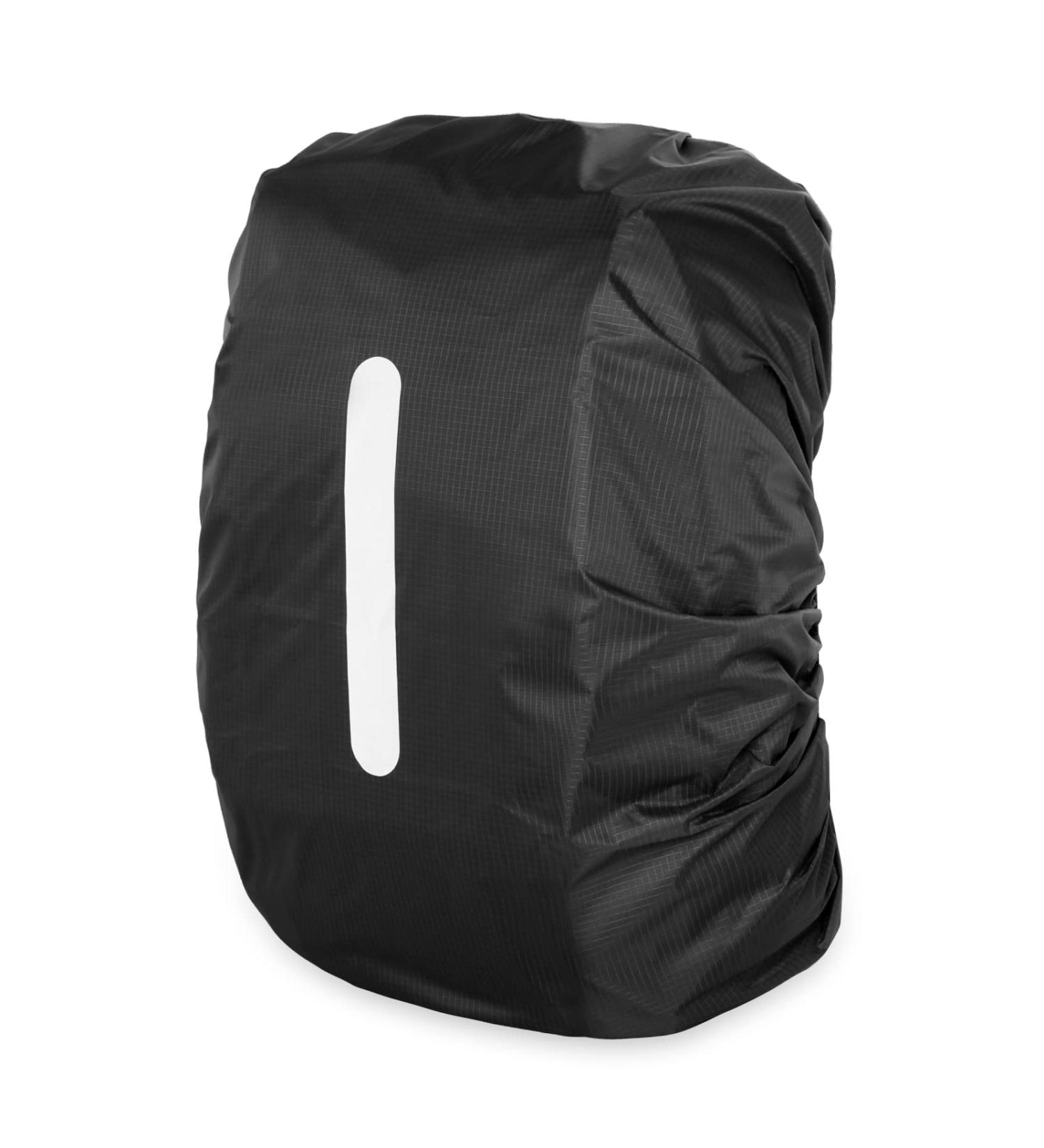 Lusofie Waterproof Backpack Rain Cover, Reflective Strip, Anti-Dust | Orange Black | S (30-40L) - Ideal for Hiking, Cycling, Camping, Traveling - Buy Online on SooperMarket.com