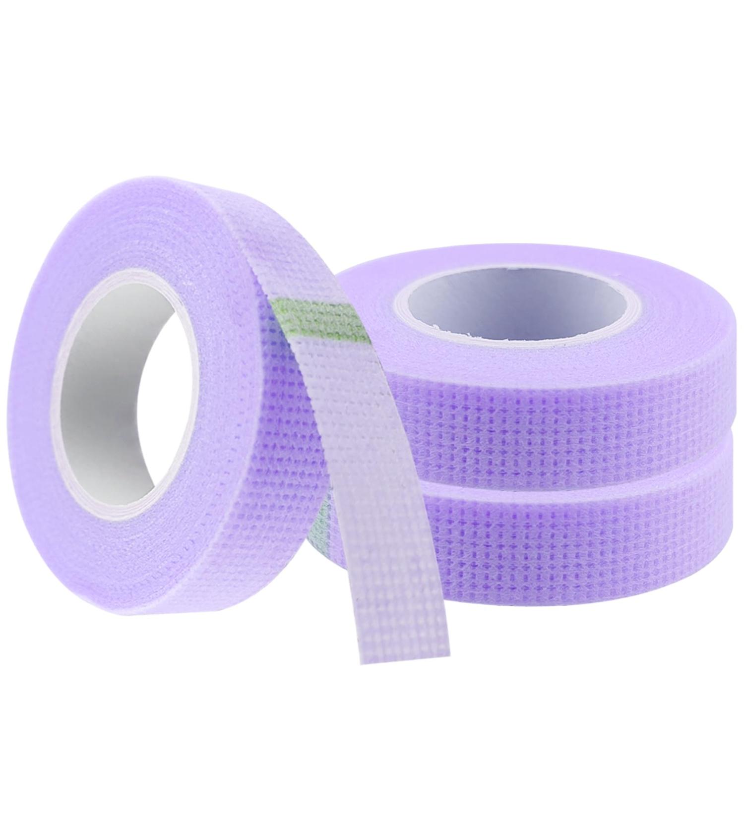 3 Rolls Lash Tape - Adhesive Eyelash Tapes for Lash Extensions | Micropore Makeup Tape (9m Each Roll Purple) - International Shipping Available - Buy Online on SooperMarket.com