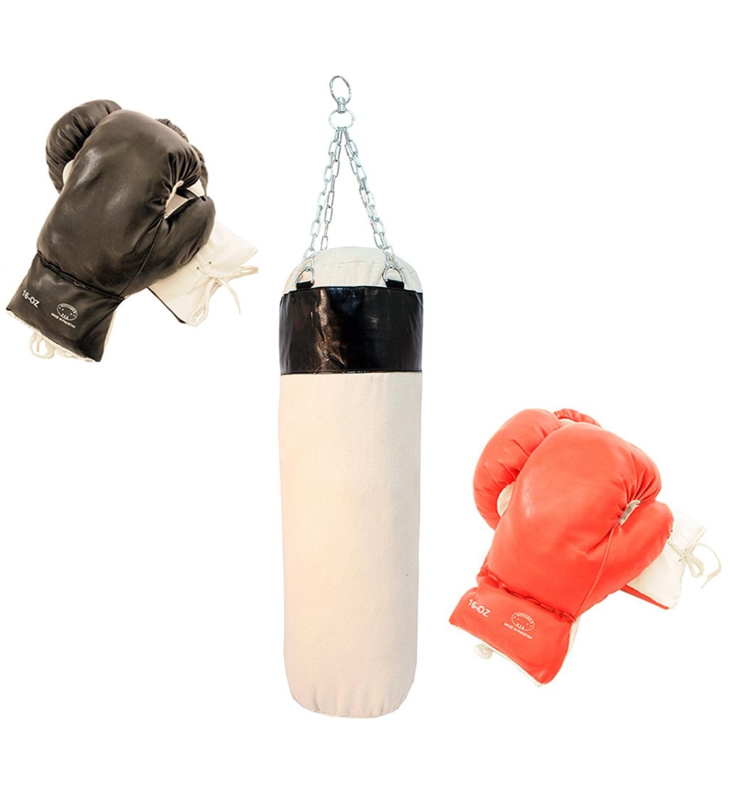 Lastworld 2 Pairs of Boxing Gloves with One Punching Bag New !