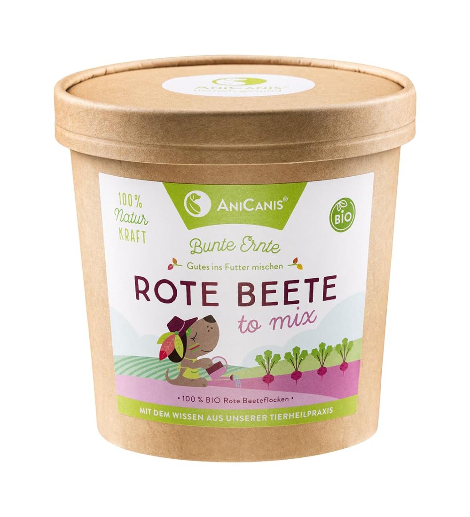 AniCanis Organic Beetroot Flakes for Dogs | Dried Vegetable Supplement - 175g - Healthy Dog Treats for Optimal Nutrition - Buy Online on SooperMarket.com