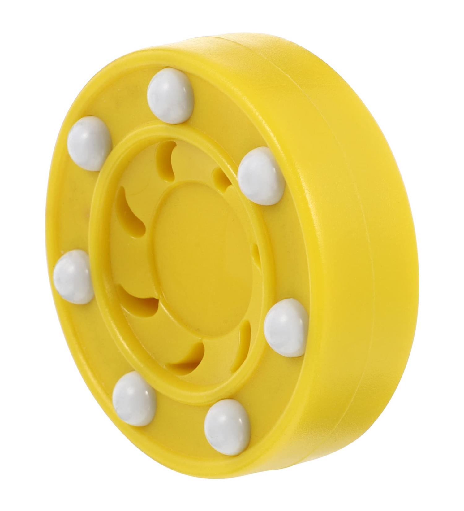 ABOOFAN Yellow Roller Hockey Puck - Inline & Street Hockey Training Equipment - International Shipping Available - Buy Online on SooperMarket.com