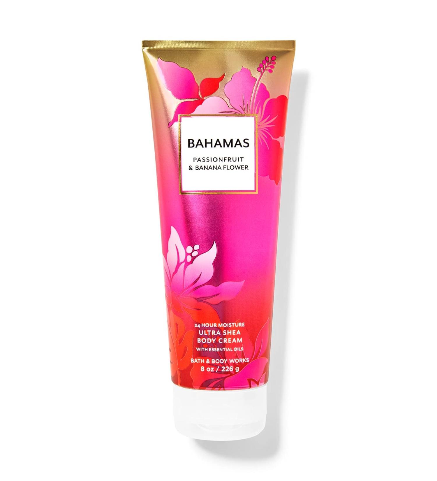 Bath and Body Works BAHAMAS - PASSIONFRUIT & BANANA FLOWER Ultra Shea Body Cream 8 Ounce (2020 Edition)