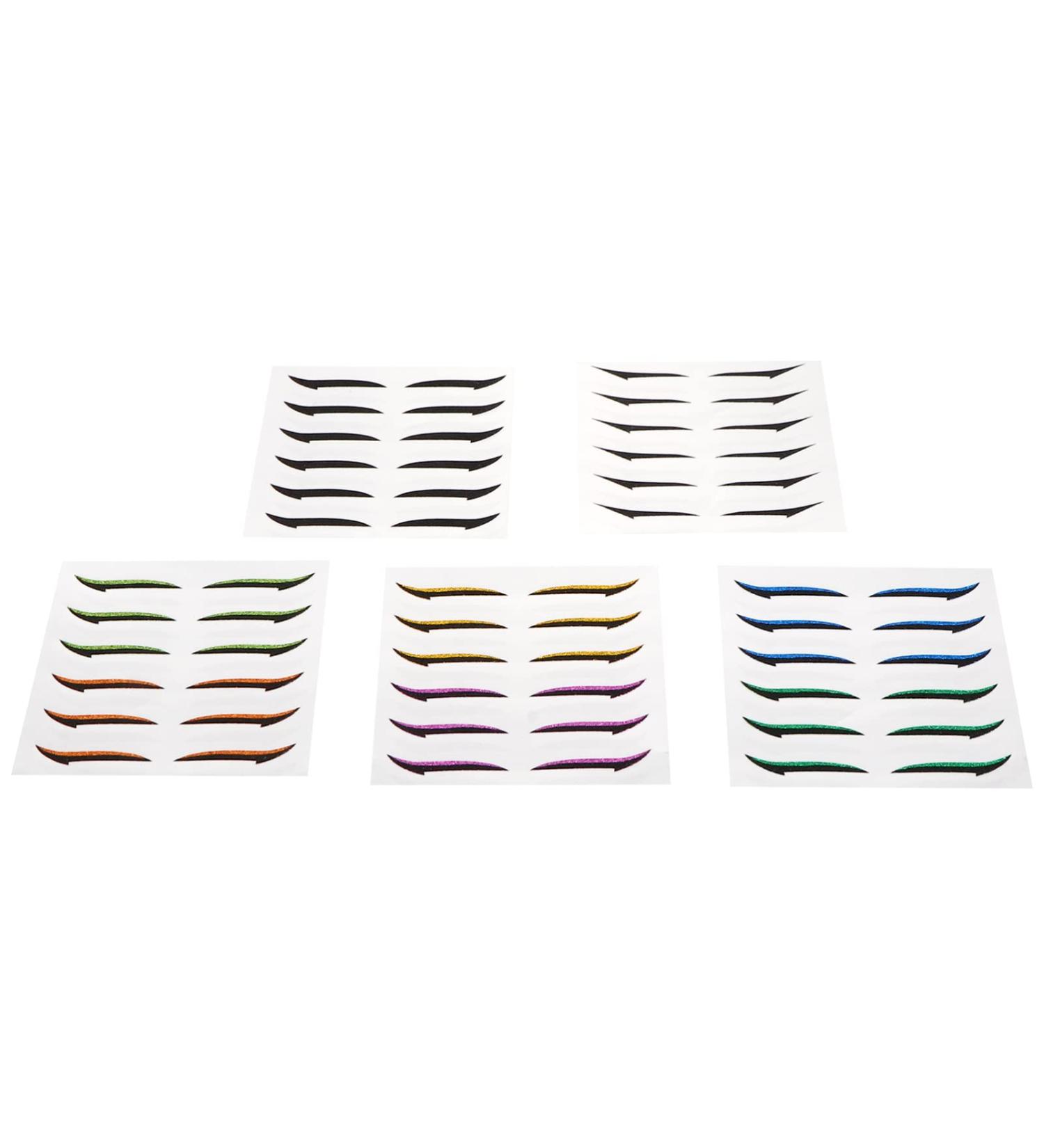 CANIGHT 36 Pairs Glitter Eyeliner DIY Eyelid Tape Double-sided Tape Eyeshadow Tape Eye Line Strip Sticker - Buy Online on SooperMarket.com