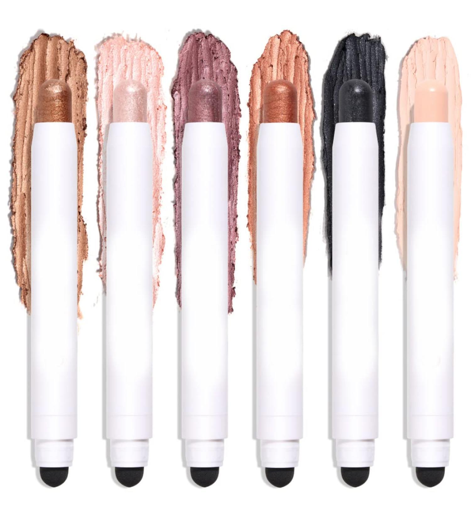 Eyeshadow Stick Long Lasting Cream Eyeshadow Pencil Waterproof Eyeshadow Stick for Makeup Tool 6PCS Eyeshadow - Buy Online on SooperMarket.com