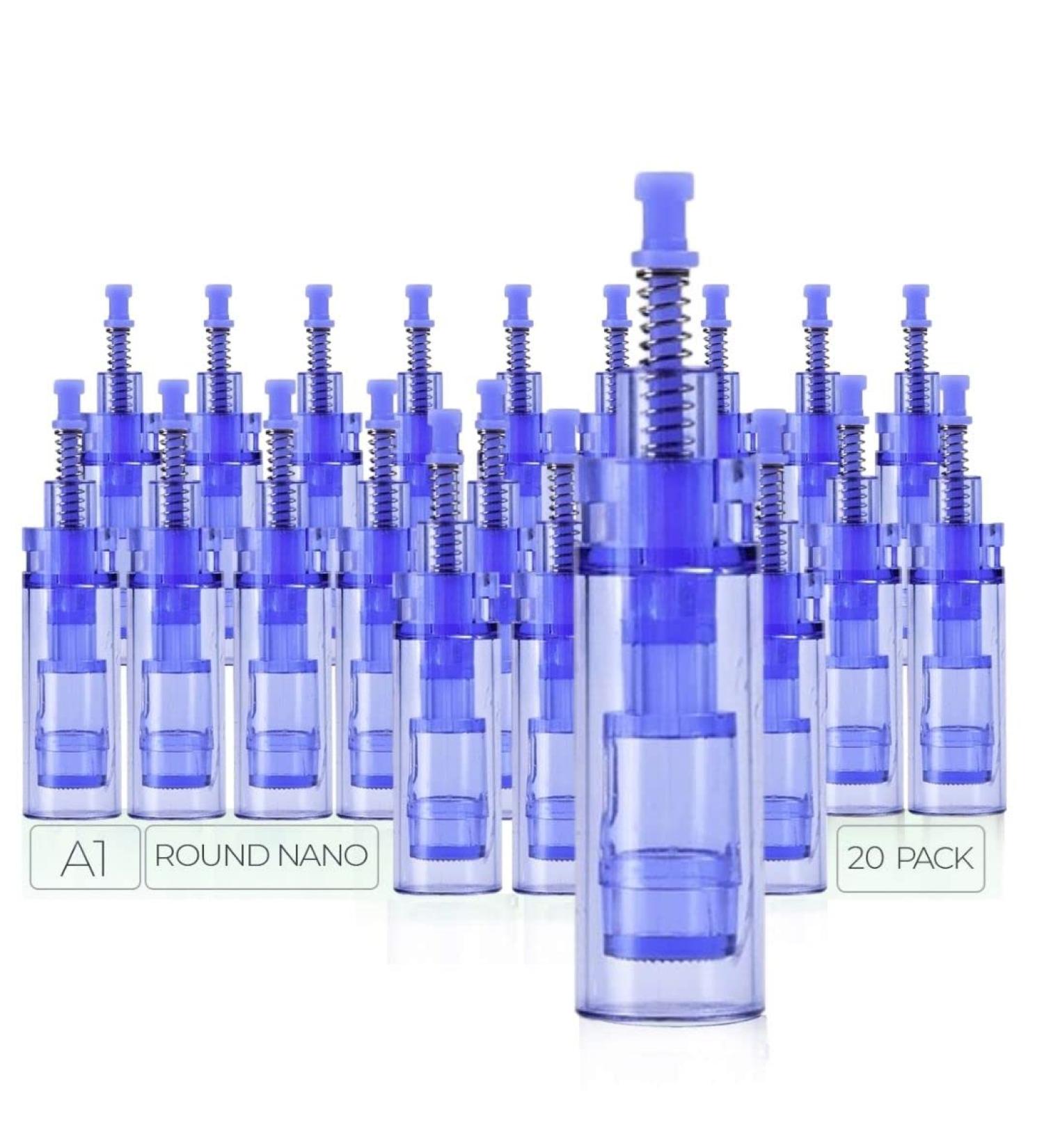 Dr. Pen Ultima A1 Replacement Cartridges (20 Pack) - Round Nano 0.25mm Bayonet Slot - Disposable Parts - Buy Online on SooperMarket.com