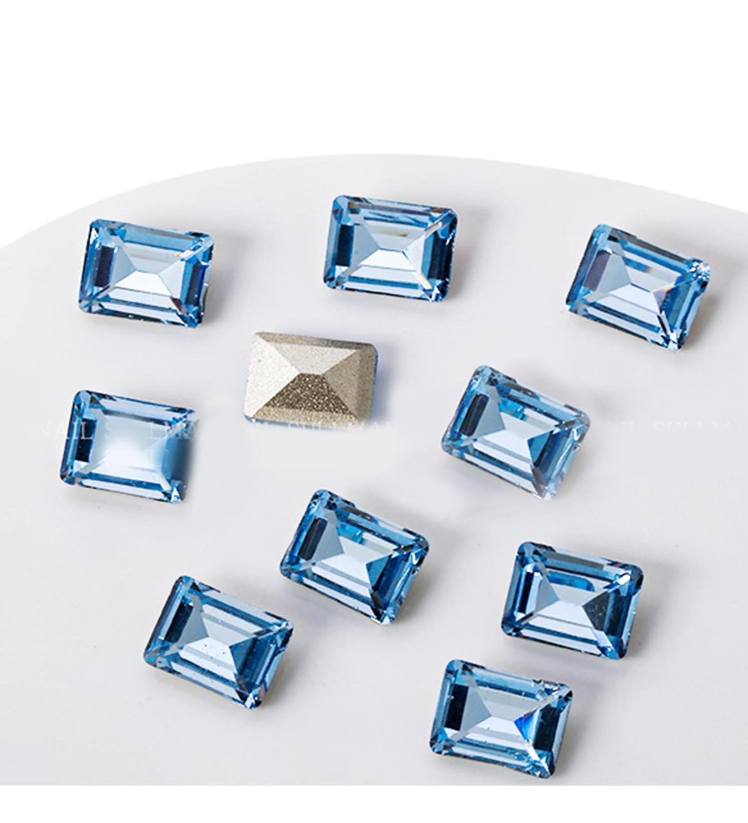 Crystal Nail Rhinestones Clear Nails Gems Stones 10Pcs Pointed Back Rhinestones Diamond Gems For Nail Art Supplies Nail Art Decorations Kits Nail Art Decorations Stickers ND962 - Buy Online on SooperMarket.com