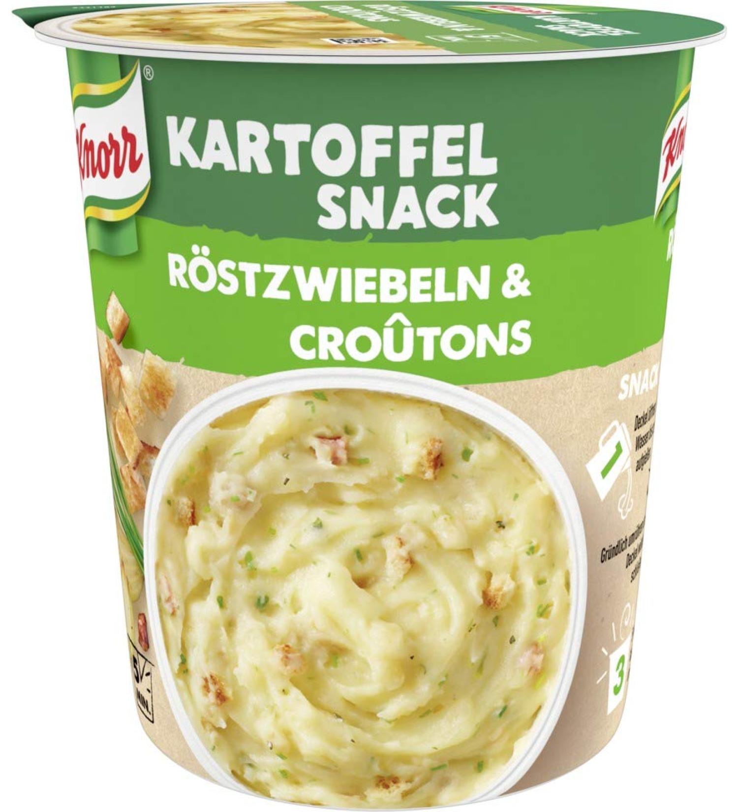 Buy Knorr Snack Bar Mashed Potatoes with Roast Onions & Croutons - Pack of 8 (8 x 53g) | International Shipping Available - Buy Online on SooperMarket.com