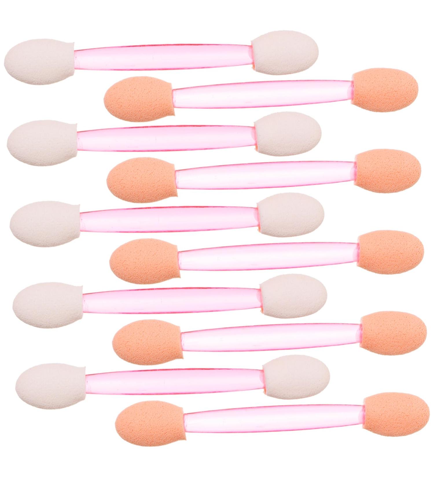 MUSISALY 100pcs Eye Shadow Stick Double Ended Makeup Brush Sponges Makeup Comestic Mini Para Emulsion Pink 6.20X0.50X0.50CM Pink - Buy Online on SooperMarket.com