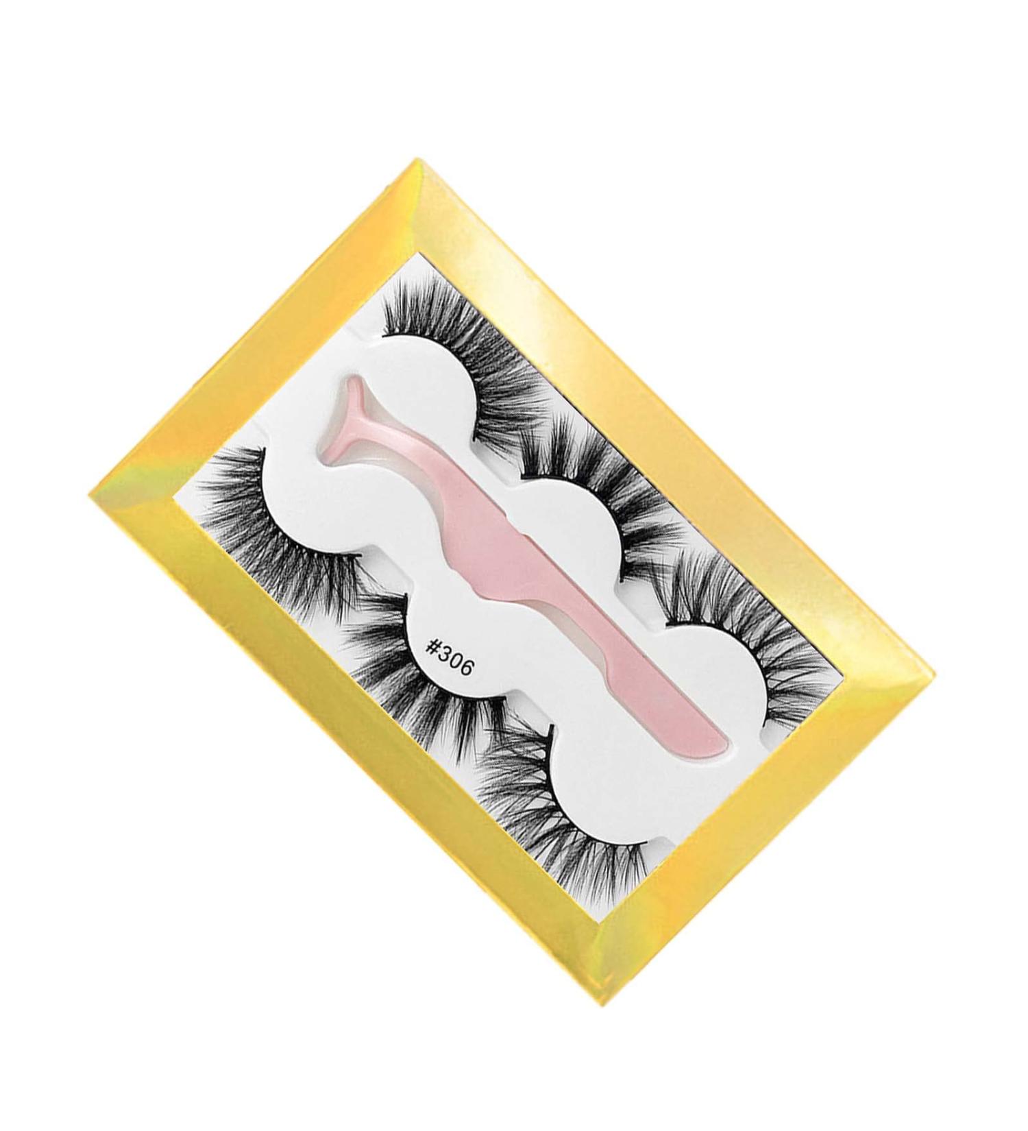 Shop 5D Cat Eye Cluster Lashes Self-Adhesive Natural False Eyelashes (6 Pcs) for Stunning Volume and Length - Buy Online on SooperMarket.com