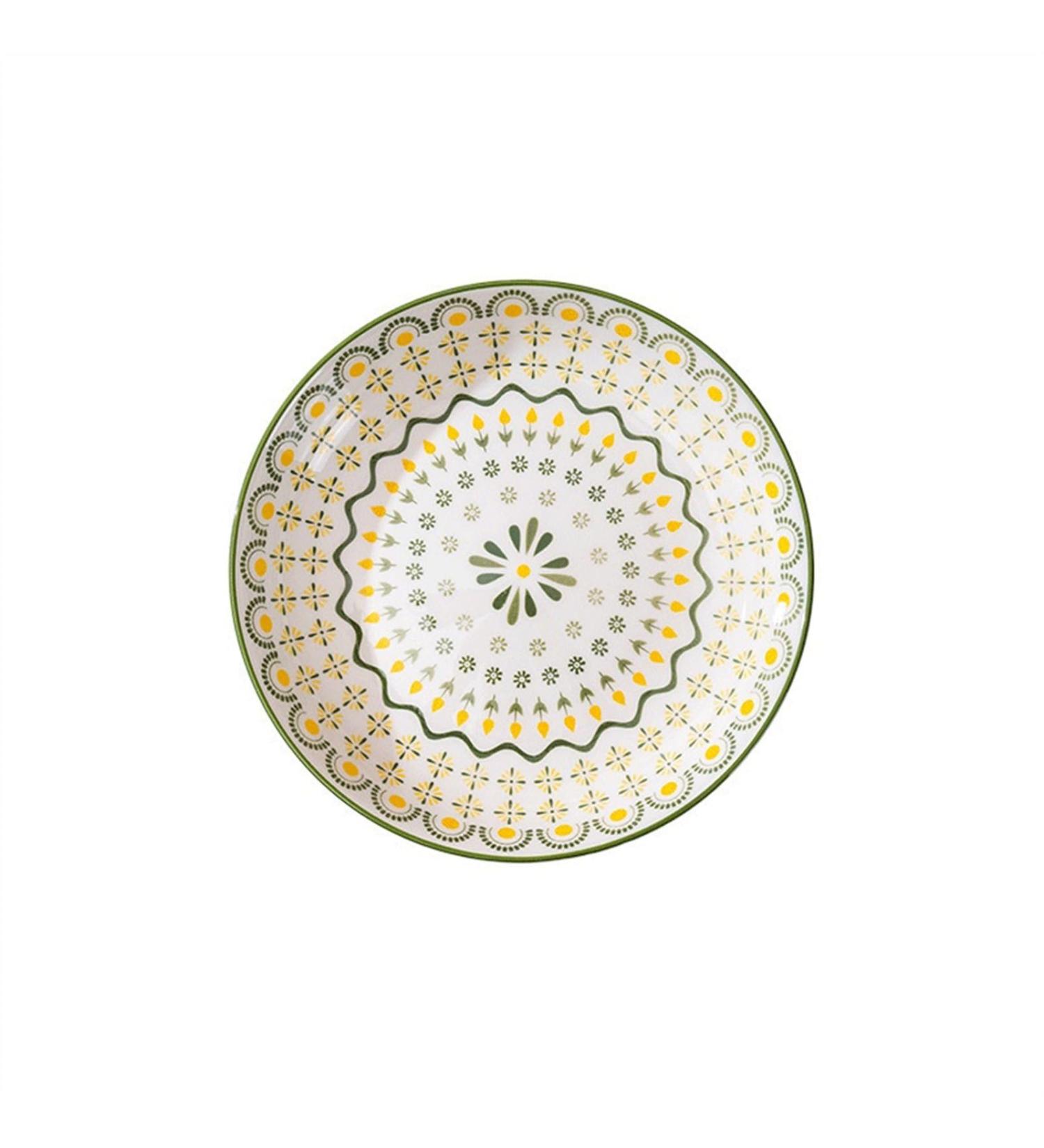 Dinnerware Dishes Plates 4PC Dinner Plate Simple Romantic Cream Ceramic Cameo Afternoon Tea Home Dessert Plate for Kitchen Restaurant Banquet Dinner Restaurant Family Party Plates - Buy Online on SooperMarket.com