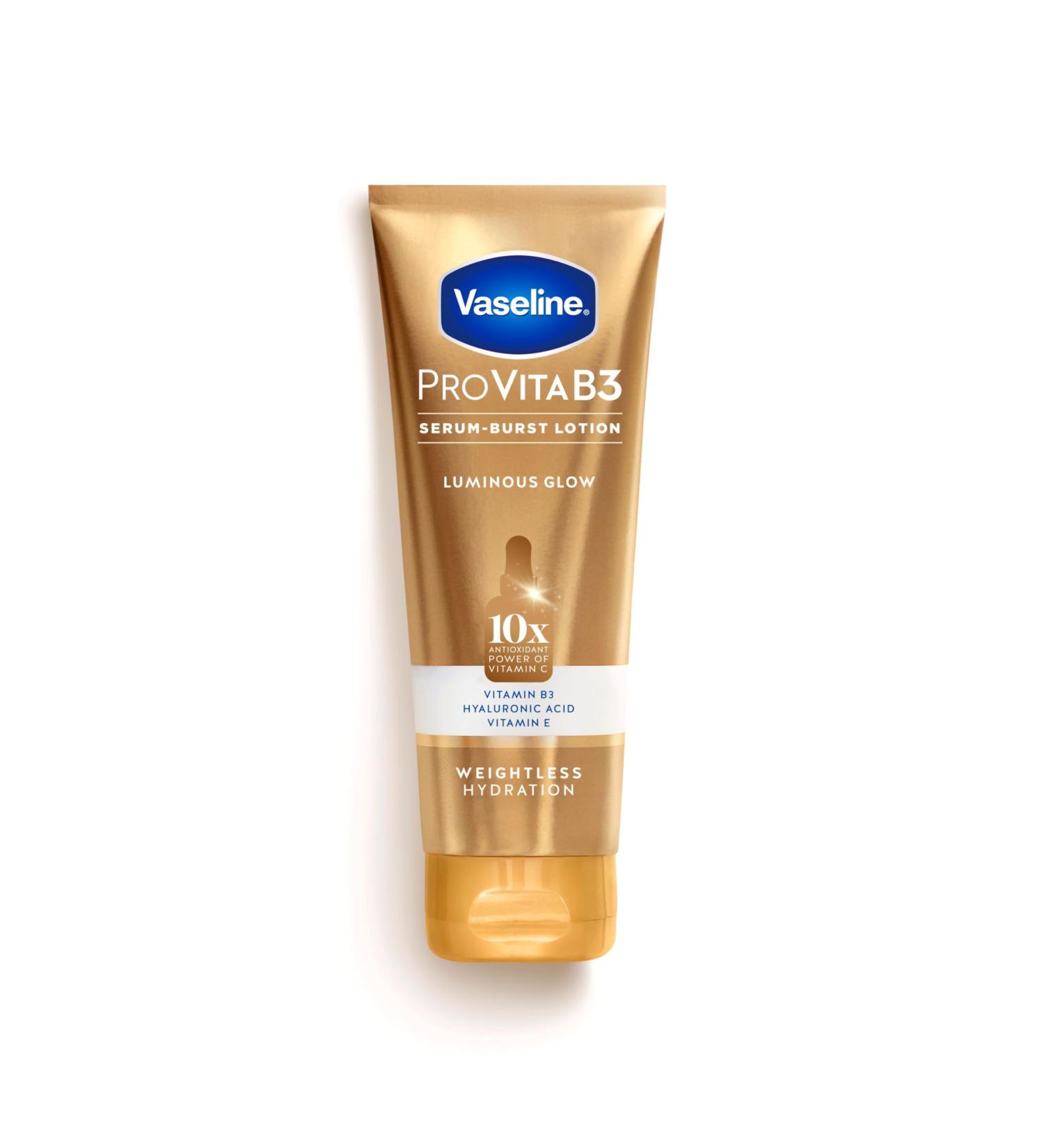 Vaseline Pro VitaB3 Serum Burst Lotion - 10x Antioxidant Vitamin C & B3 for Luminous Glowing Skin | Lightweight 7.5 Fl Oz - Shop Internationally - Buy Online on SooperMarket.com