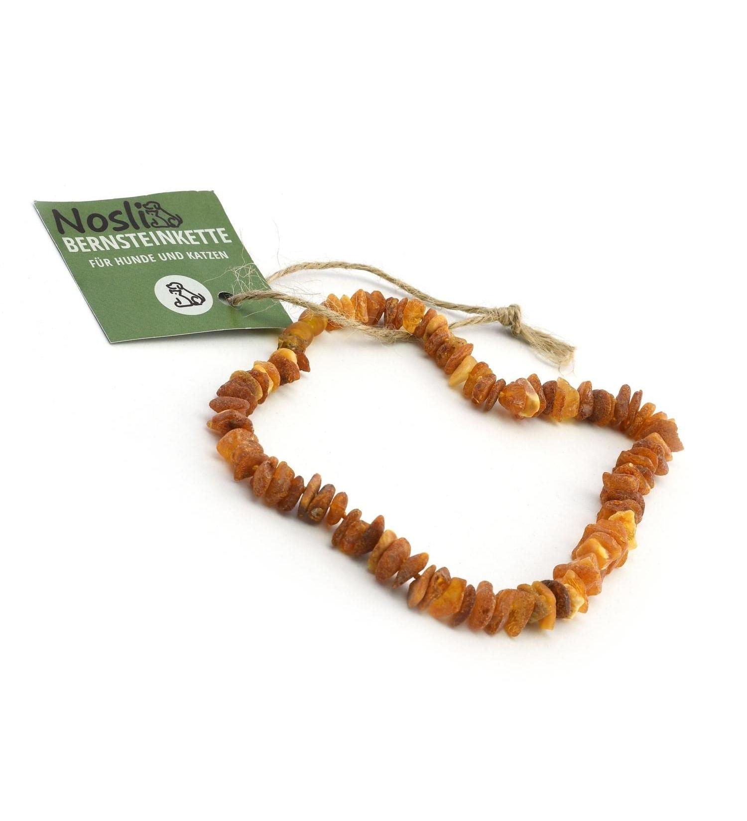 Nosli Amber Necklace Collar for Dogs & Cats | Baltic Amber Dog Collar | 30cm Length - Buy Online on SooperMarket.com