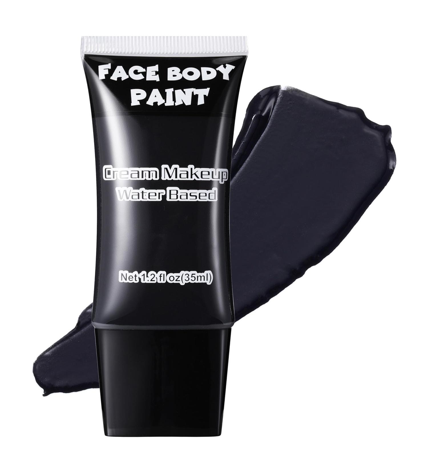 CCbeauty Black Face Paint - Professional Cream Makeup Kit for Halloween Cosplay & SFX - Water-Based Full Coverage for Clowns Jokers Zombies & More - Buy Online on SooperMarket.com
