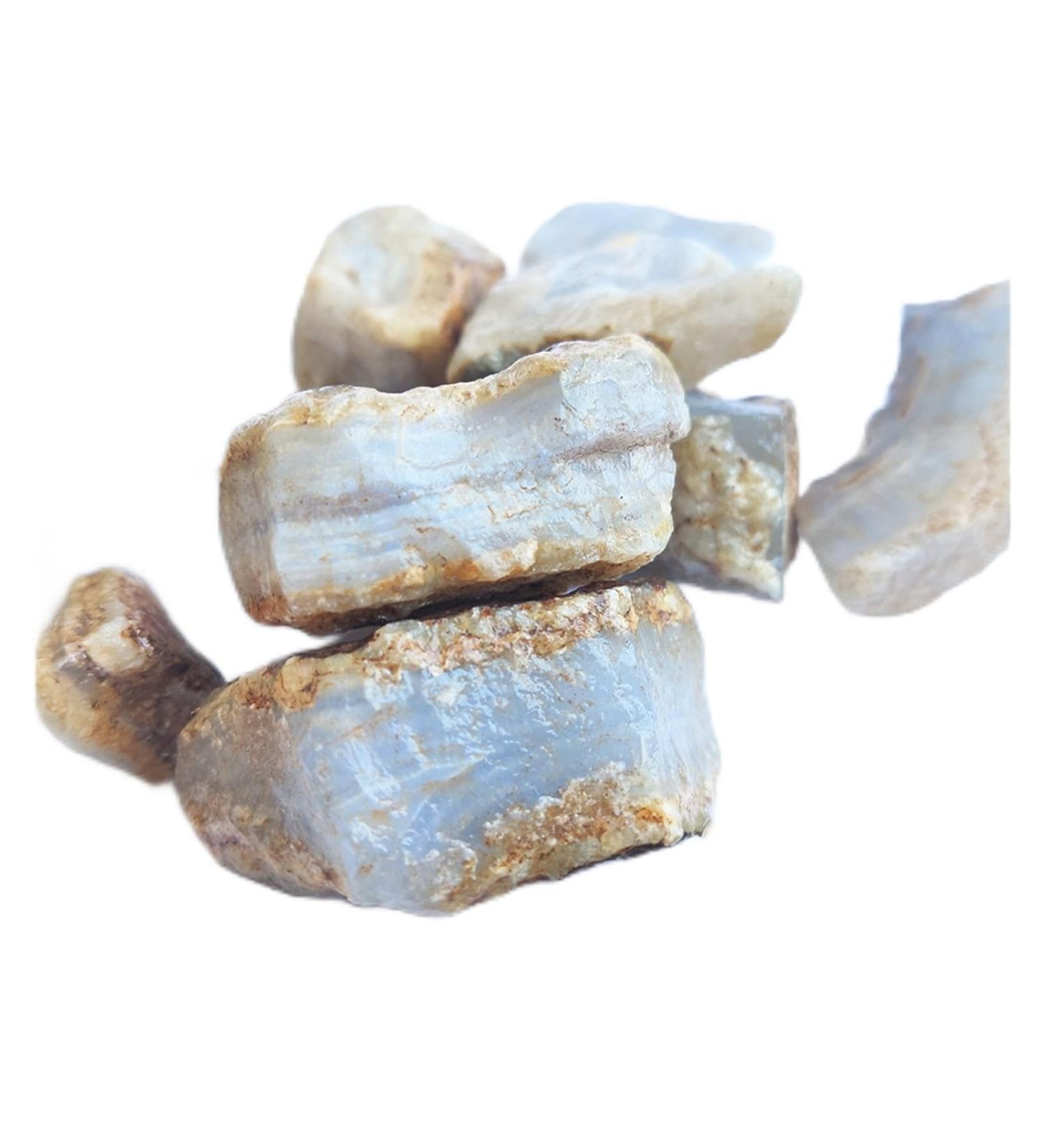Crystal Rough Natural Crystal Rough Natural Blue Agate Stone Turkey Blue Chalcedony Rough Stone Blue Stone Jewelry Processing Raw Materials Home Decoration (Color : Sky Blue Size : Random) - Buy Online on SooperMarket.com