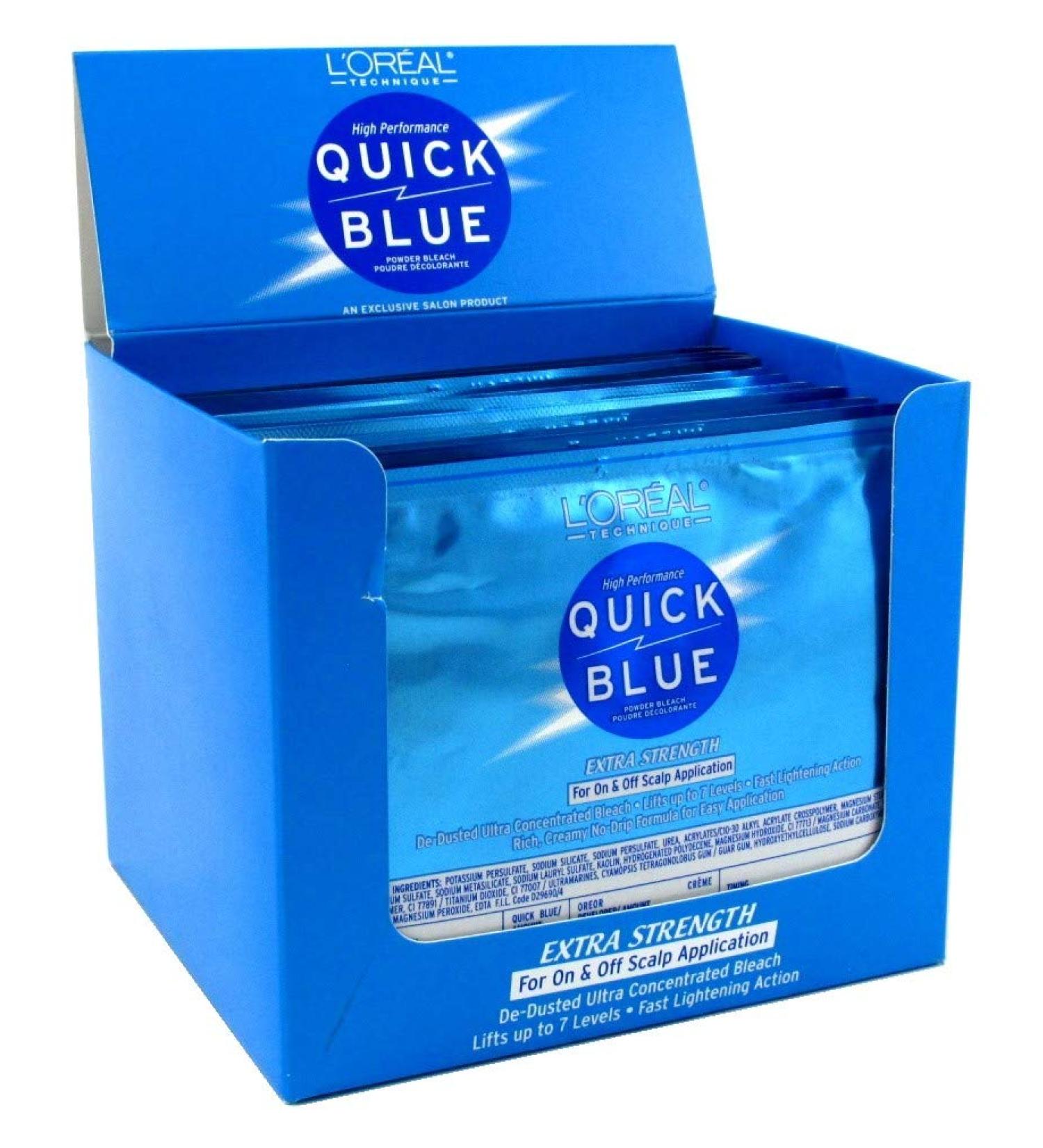 L'Oreal Quick Blue Powder Bleach 1 oz - Pack of 12 - Buy Online on SooperMarket.com