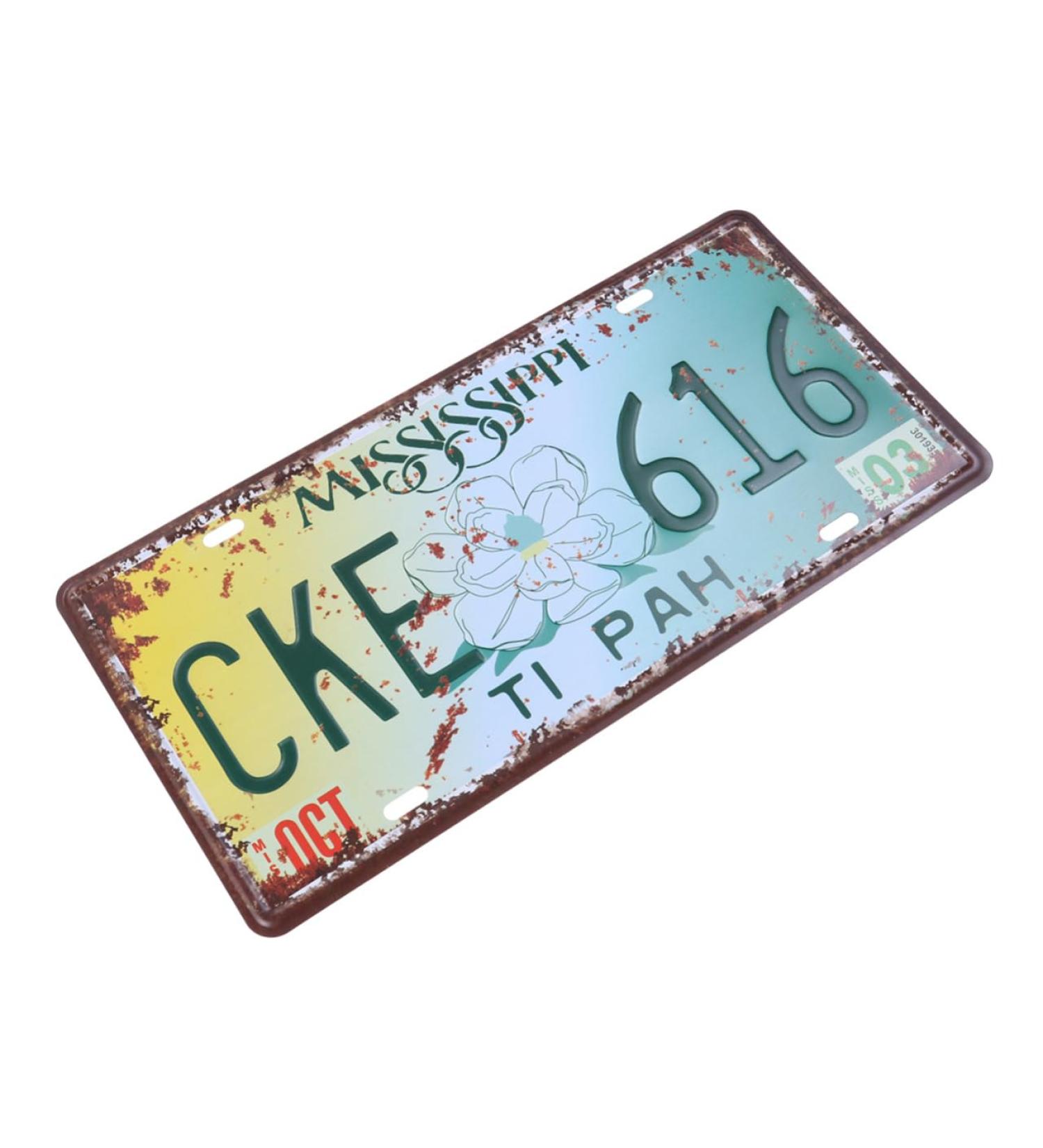 Cabilock Metal Signs License Plate Iron Painting European and American - Buy Online on SooperMarket.com
