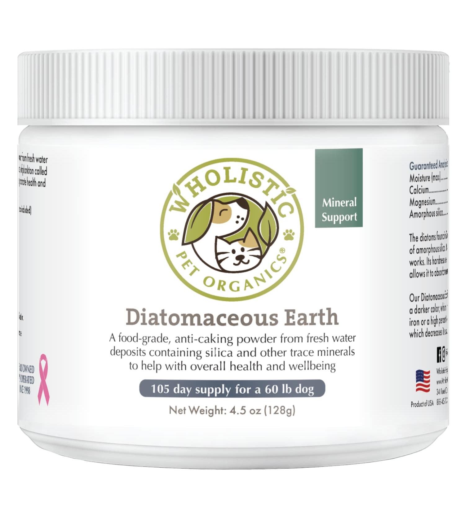 Wholistic Pet Organics Diatomaceous Earth Wormer 4.5 oz - Buy Online on SooperMarket.com
