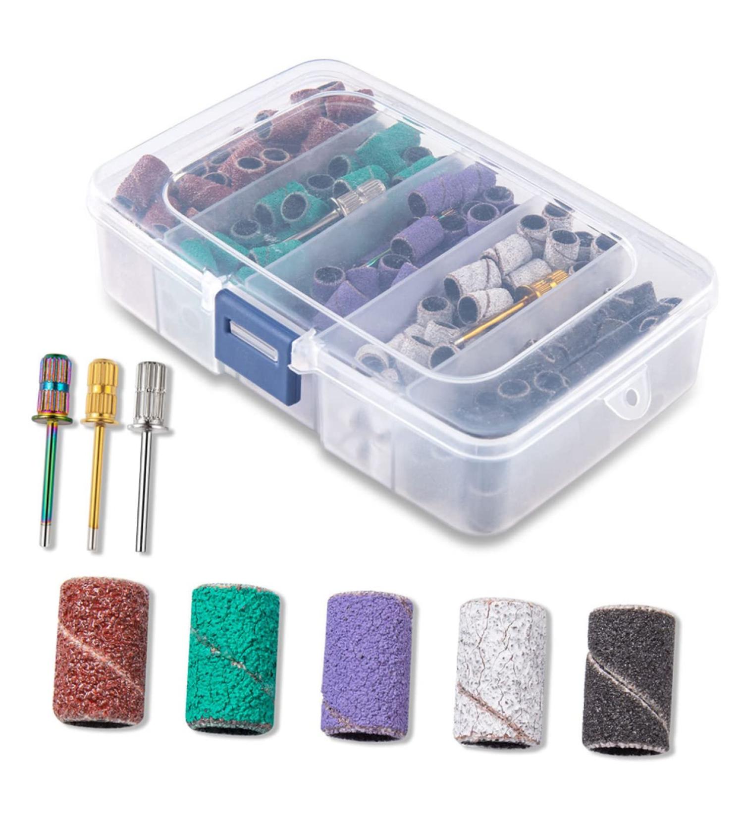 1 Set Nail Polish Set Nail Art Tools Sanding Bits for Nail Drill White Sanding Bands for Nail Drill Manicure Buffing Fine Grit Sanding Bands for Nail Drill Nail Sanding Bands Alloy Gogogmee - Buy Online on SooperMarket.com